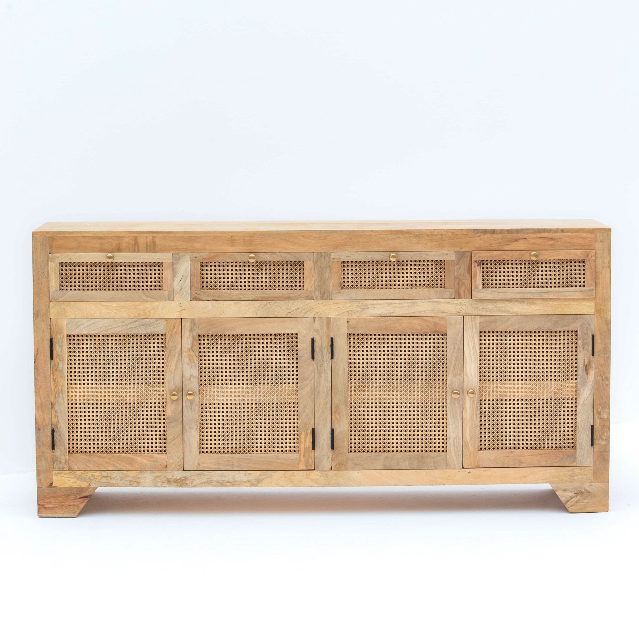 CANOVIA CANE FOUR DOOR FOUR DRAWER SIDEBOARD - Art and craft furniture
