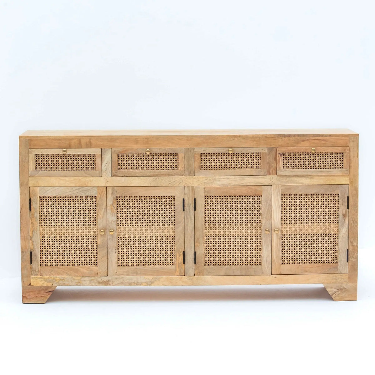 CANOVIA CANE FOUR DOOR FOUR DRAWER SIDEBOARD - Art and craft furniture