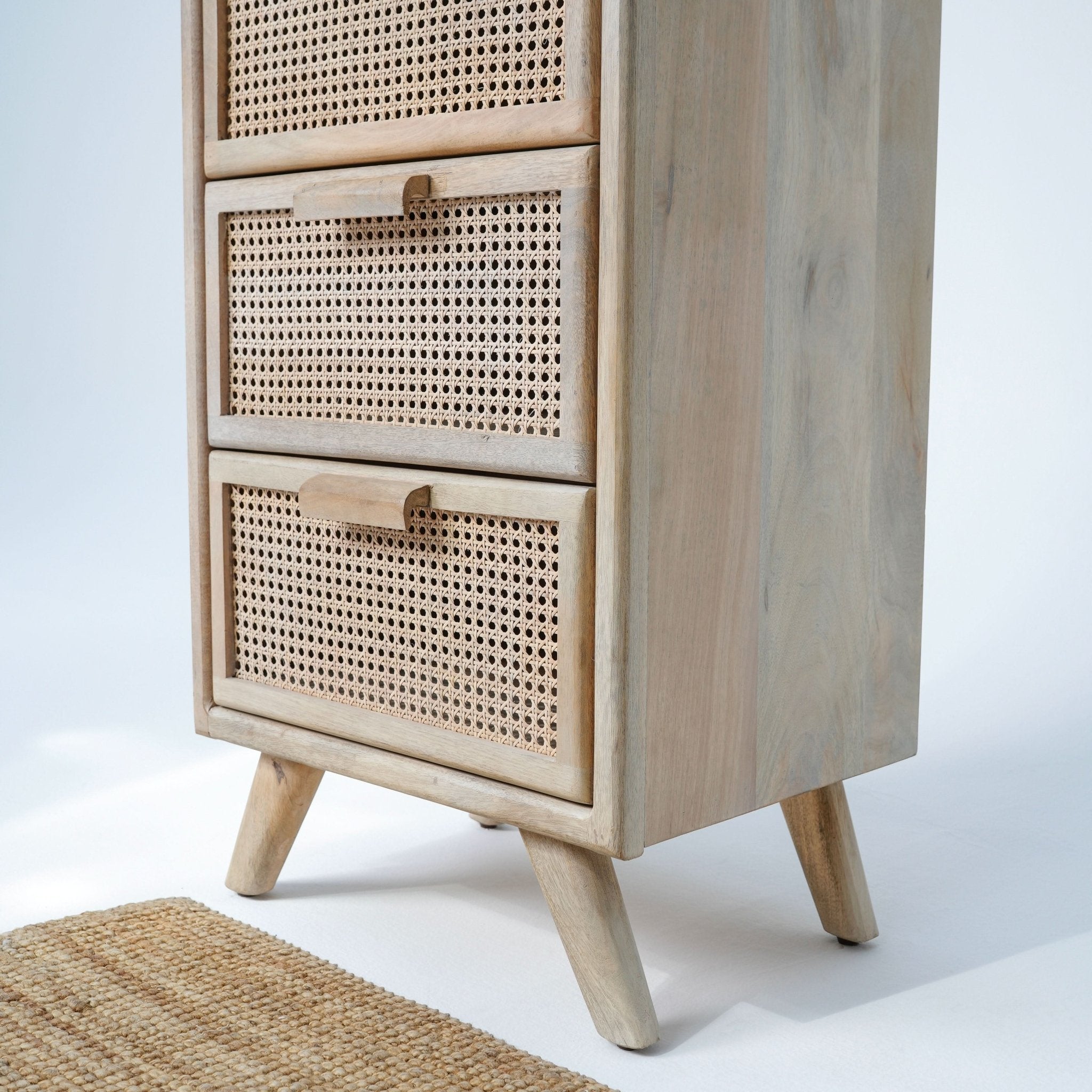 CANOVIA CANE FOUR DRAWER CHEST - Art and craft furniture