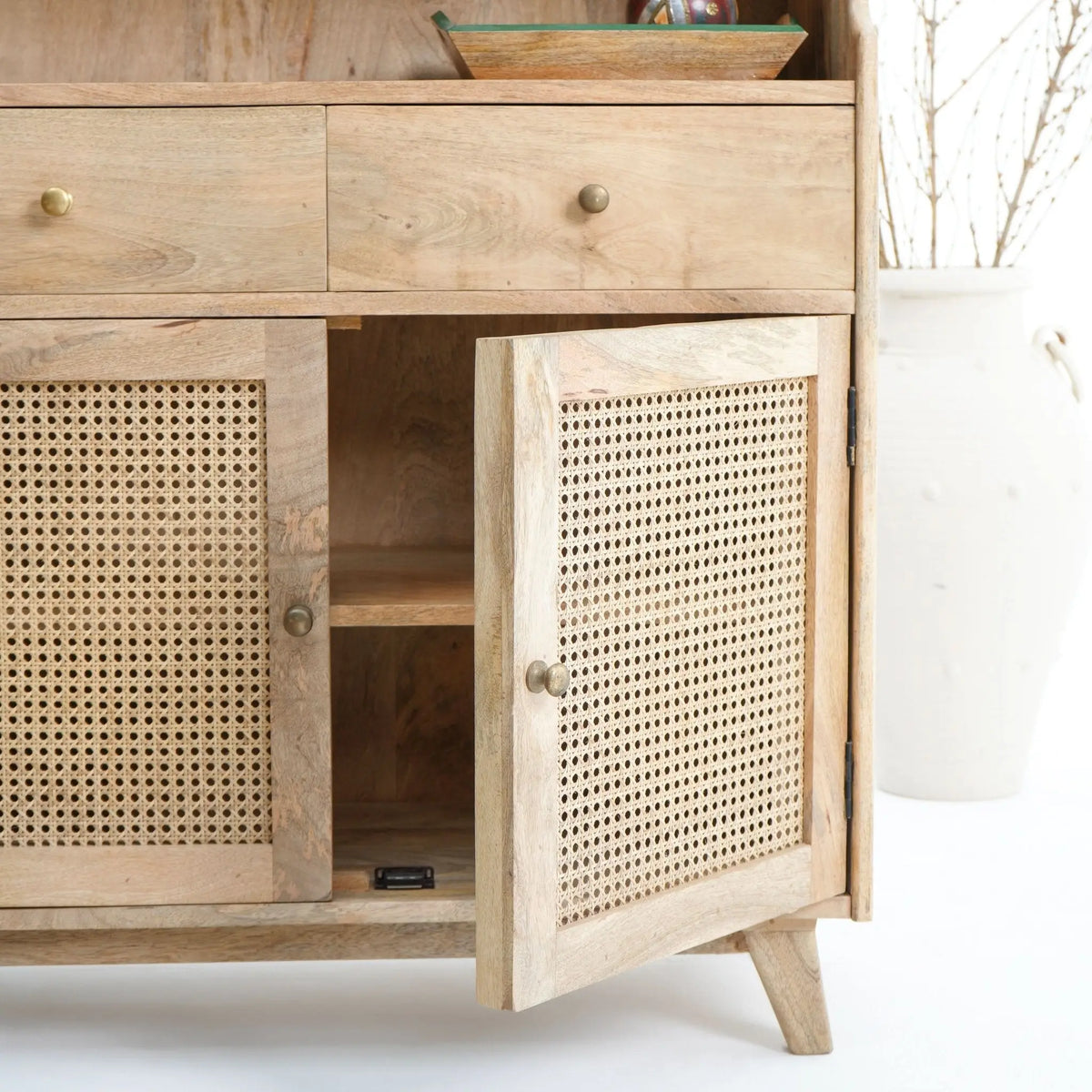 Canovia Cane Kichen Cabinet - Art and craft furniture