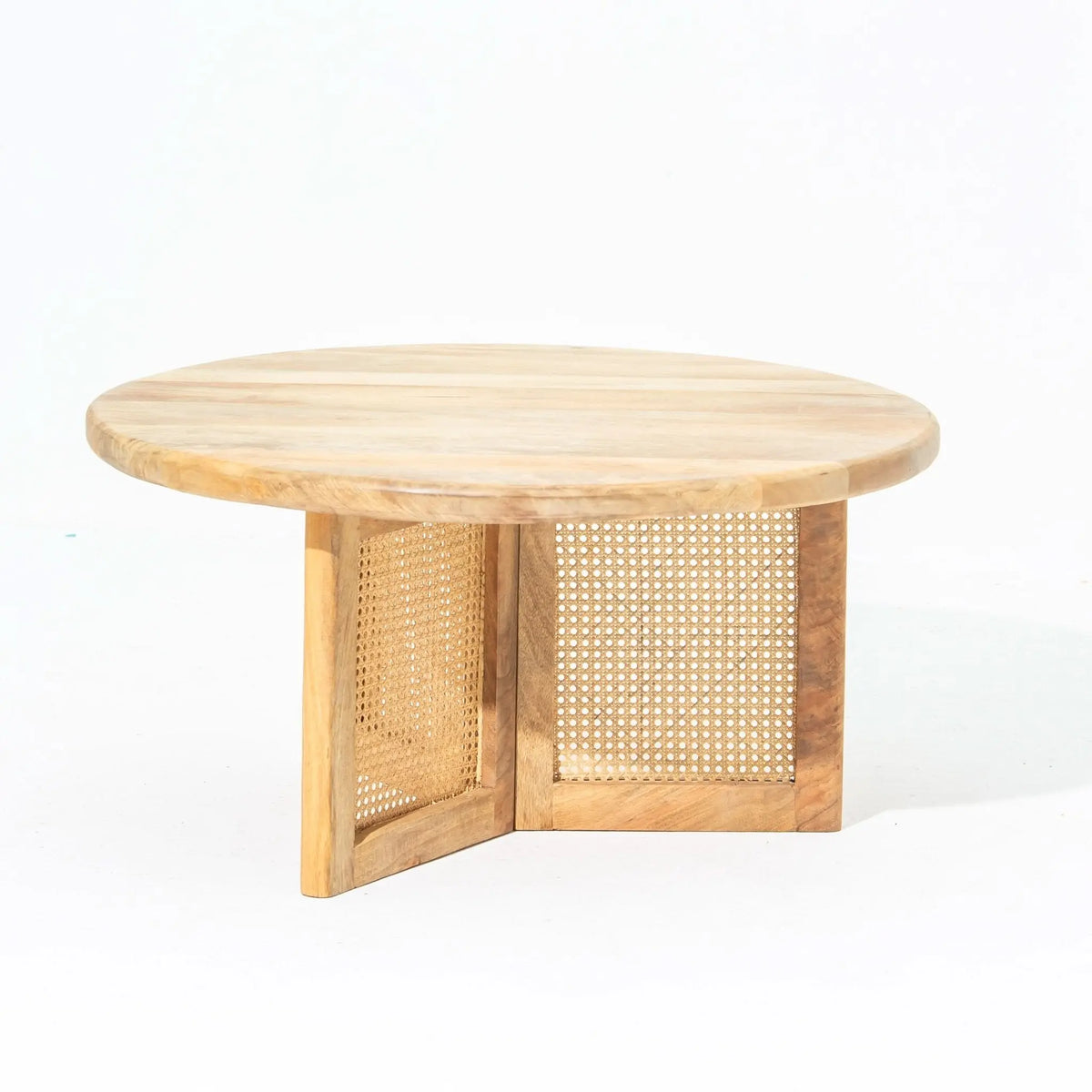CANOVIA CANE ROUND COFFEE TABLE - Art and craft furniture