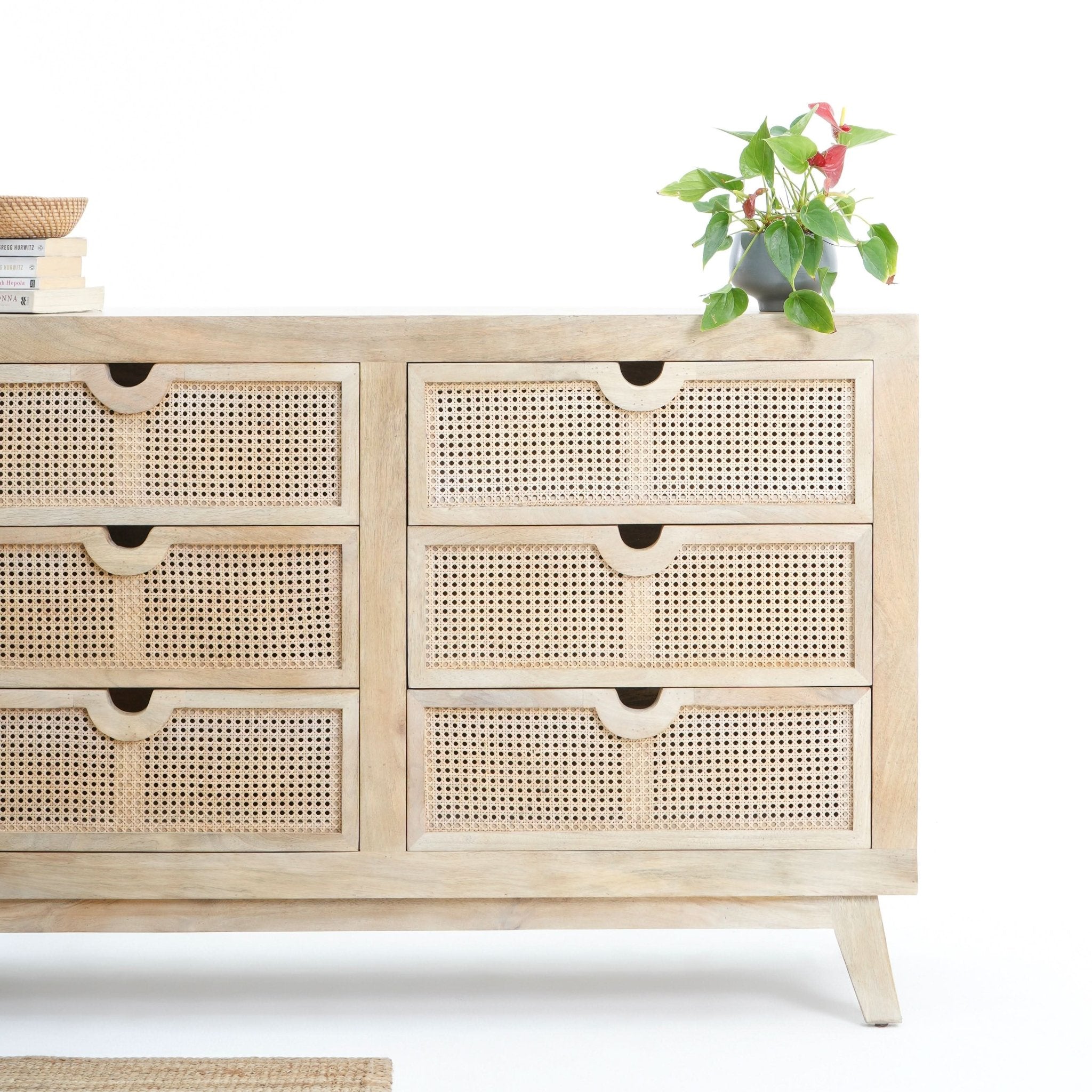 CANOVIA CANE SIX DRAWER DRAWCHEST - Art and craft furniture