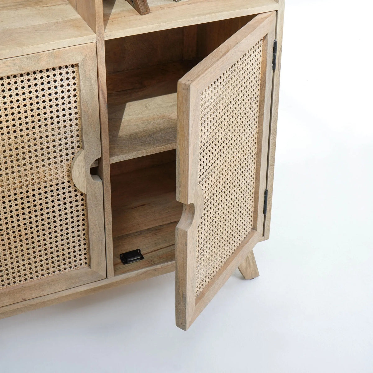 Canovia Cane Two Door Bookshelf - Art and craft furniture