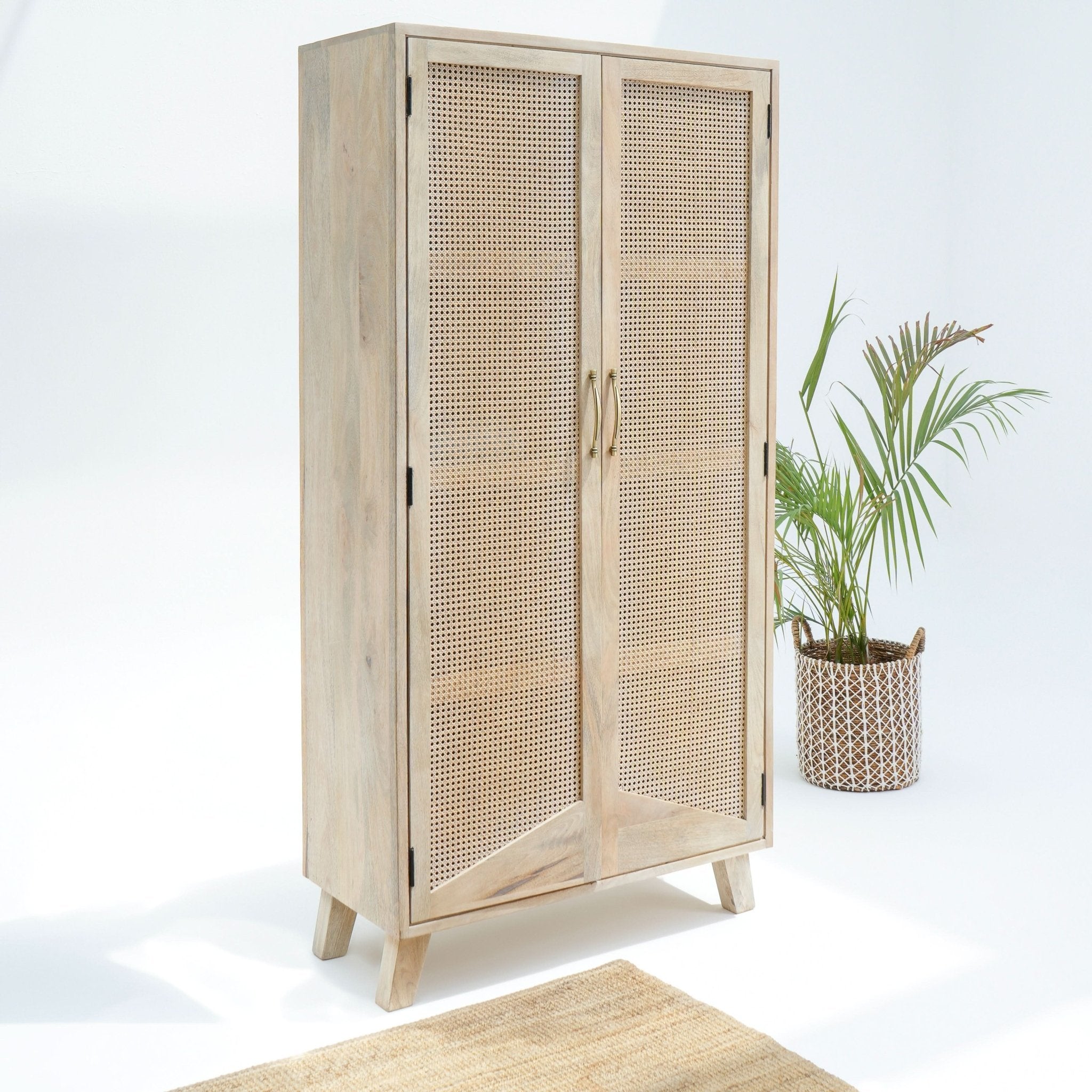 CANOVIA CANE TWO DOOR CABINET - Art and craft furniture