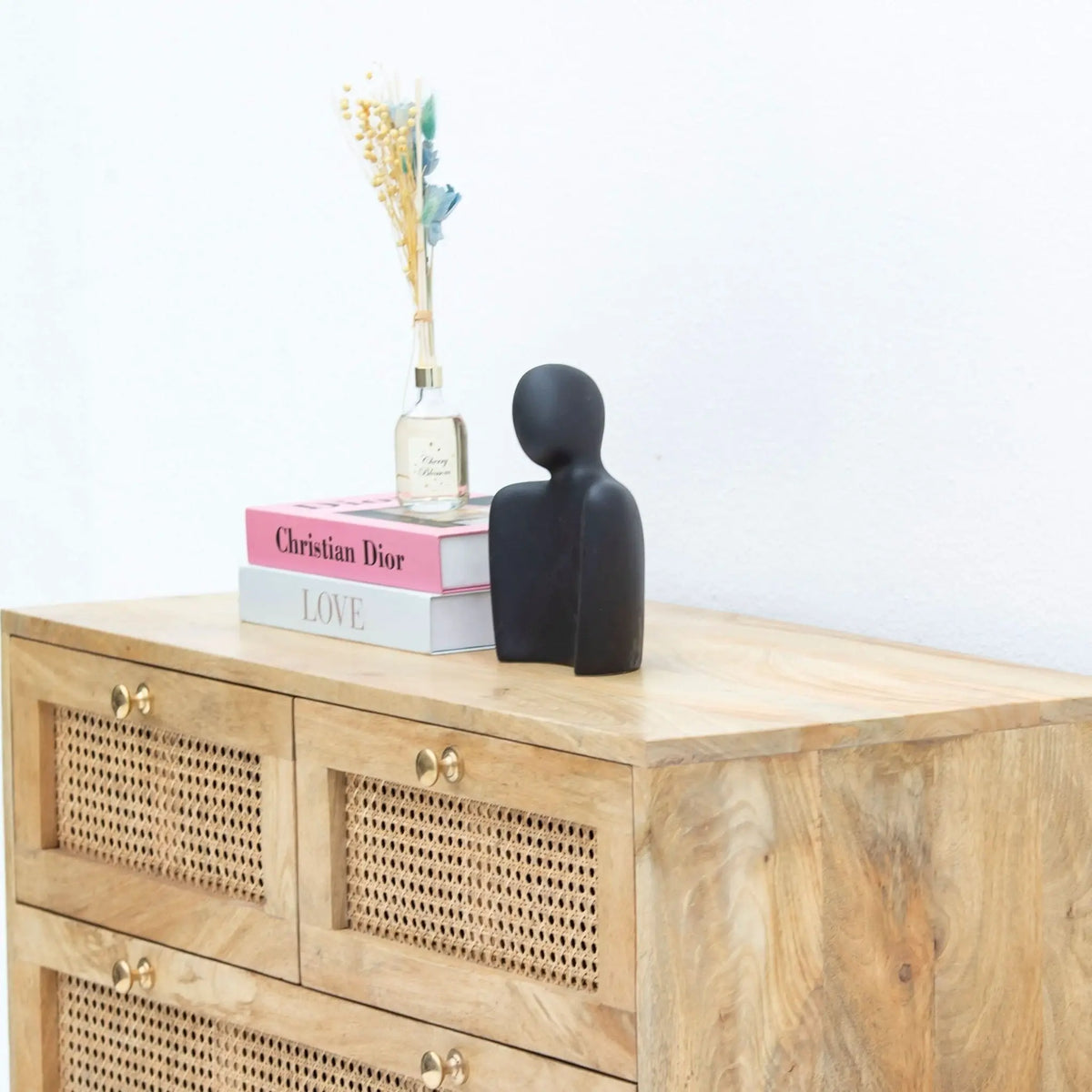 Milano Cane Wooden Drawchest - Art and craft furniture