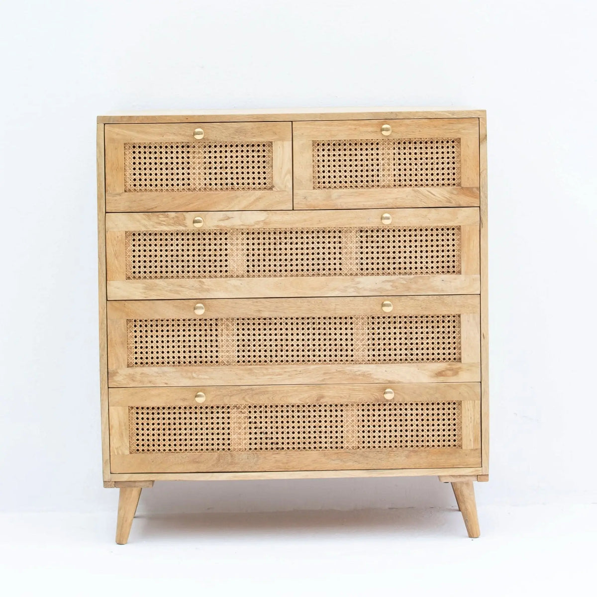 Milano Cane Wooden Drawchest - Art and craft furniture