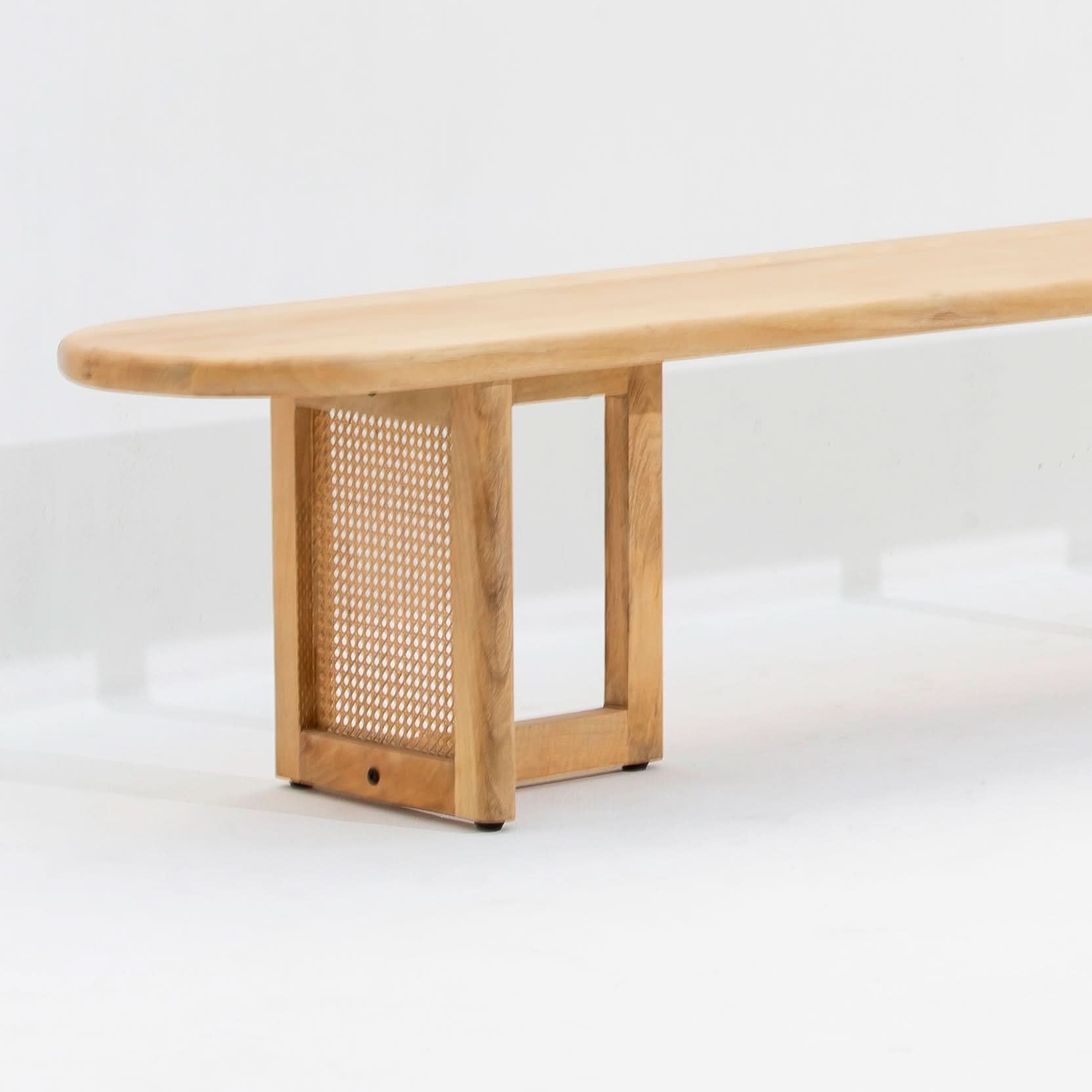 CANOVIA RATTAN MANGO WOOD BENCH - Art and craft furniture