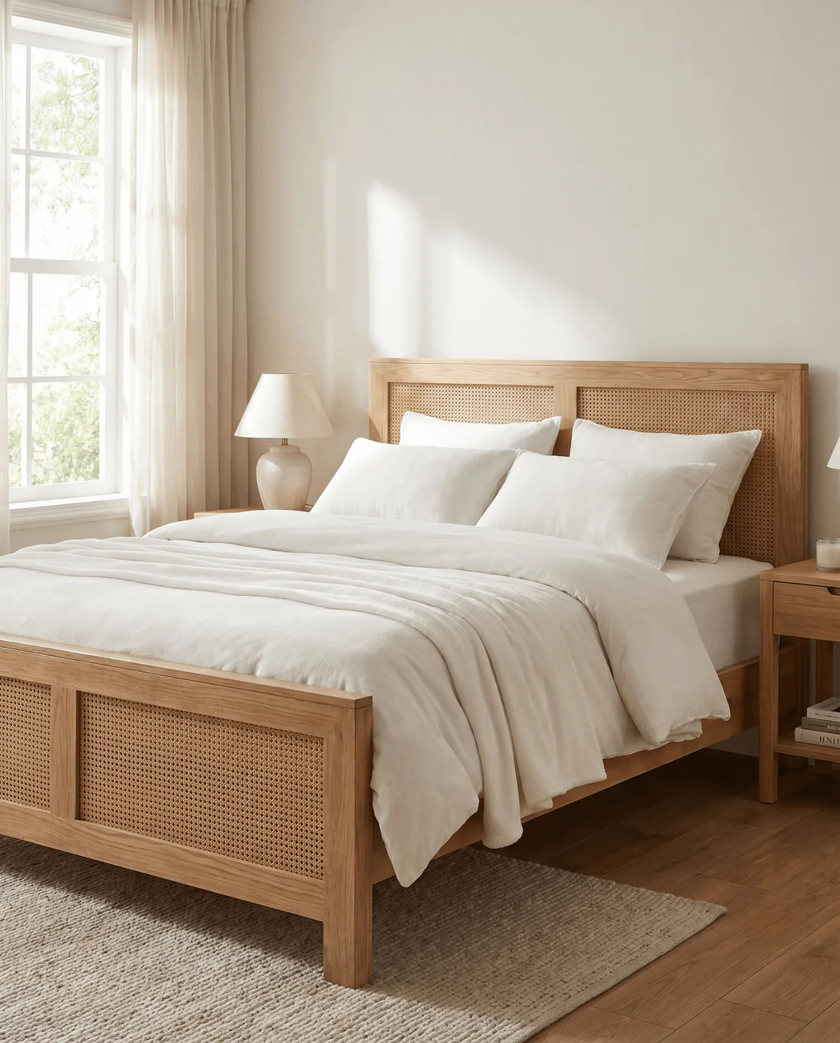 Canovia Rattan Mango Bed - Art and craft furniture