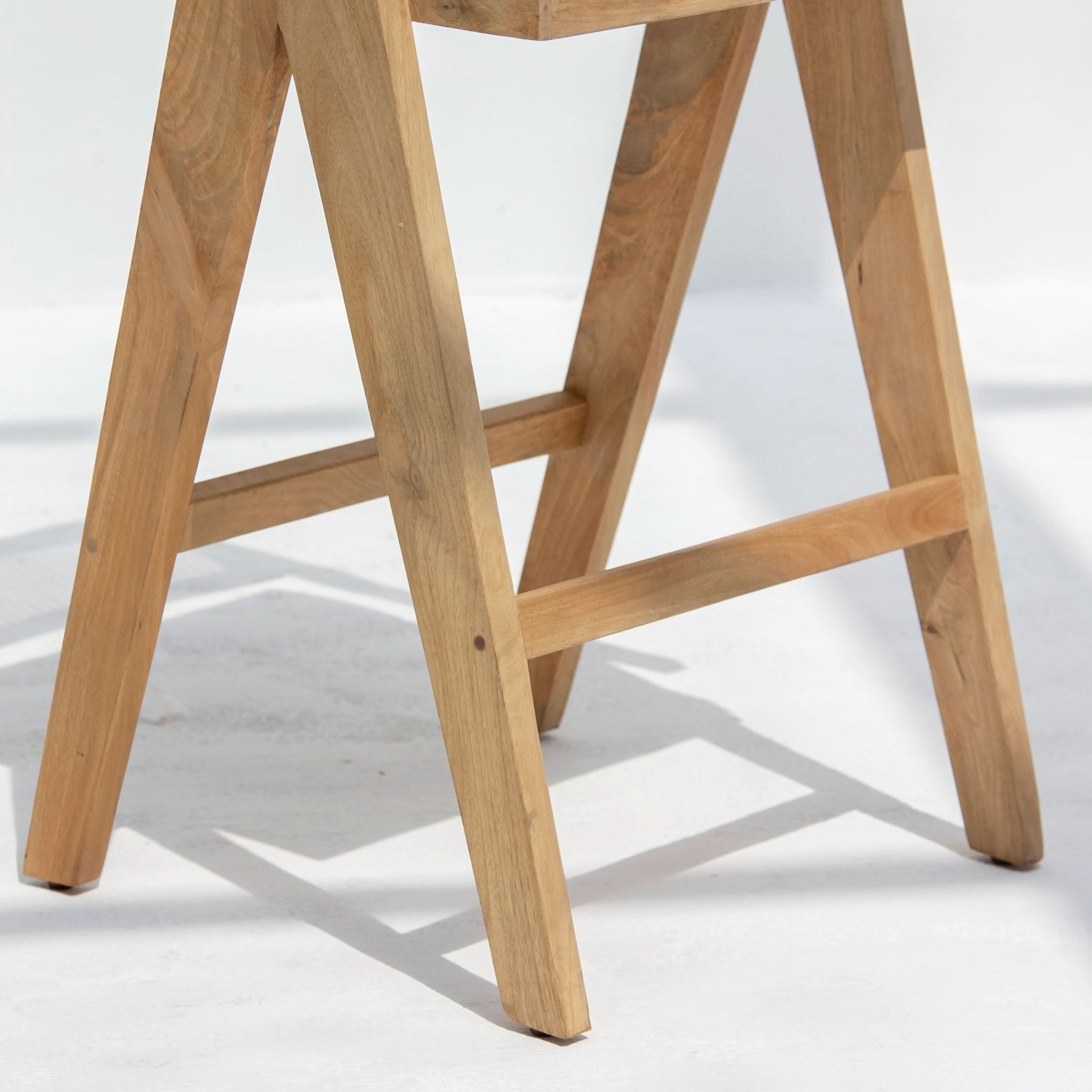 CANOVIA WOODEN CANE HIGH BAR CHAIR - Art and craft furniture