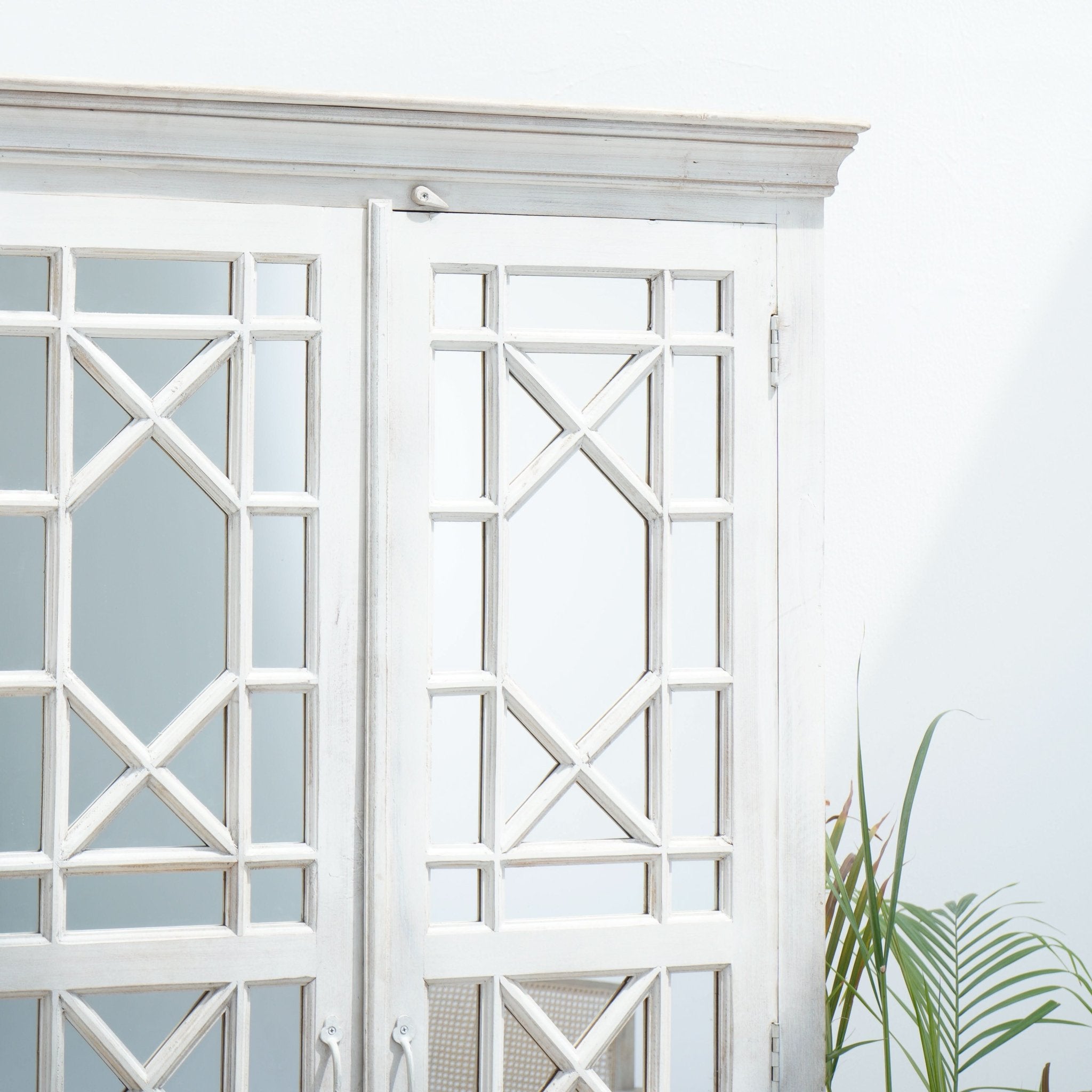 CASABLANCA CLASSIC TWO MIRROR DOOR CABINET - Art and craft furniture