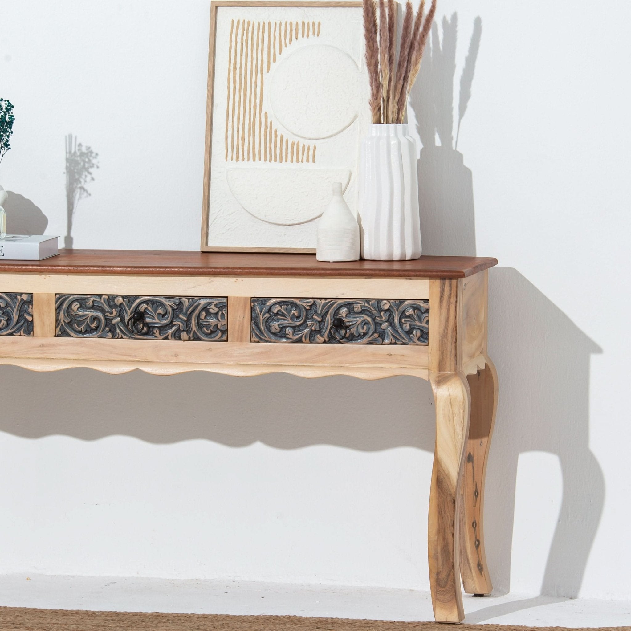 CHARLORE WOODEN CONSOLE TABLE - Art and craft furniture