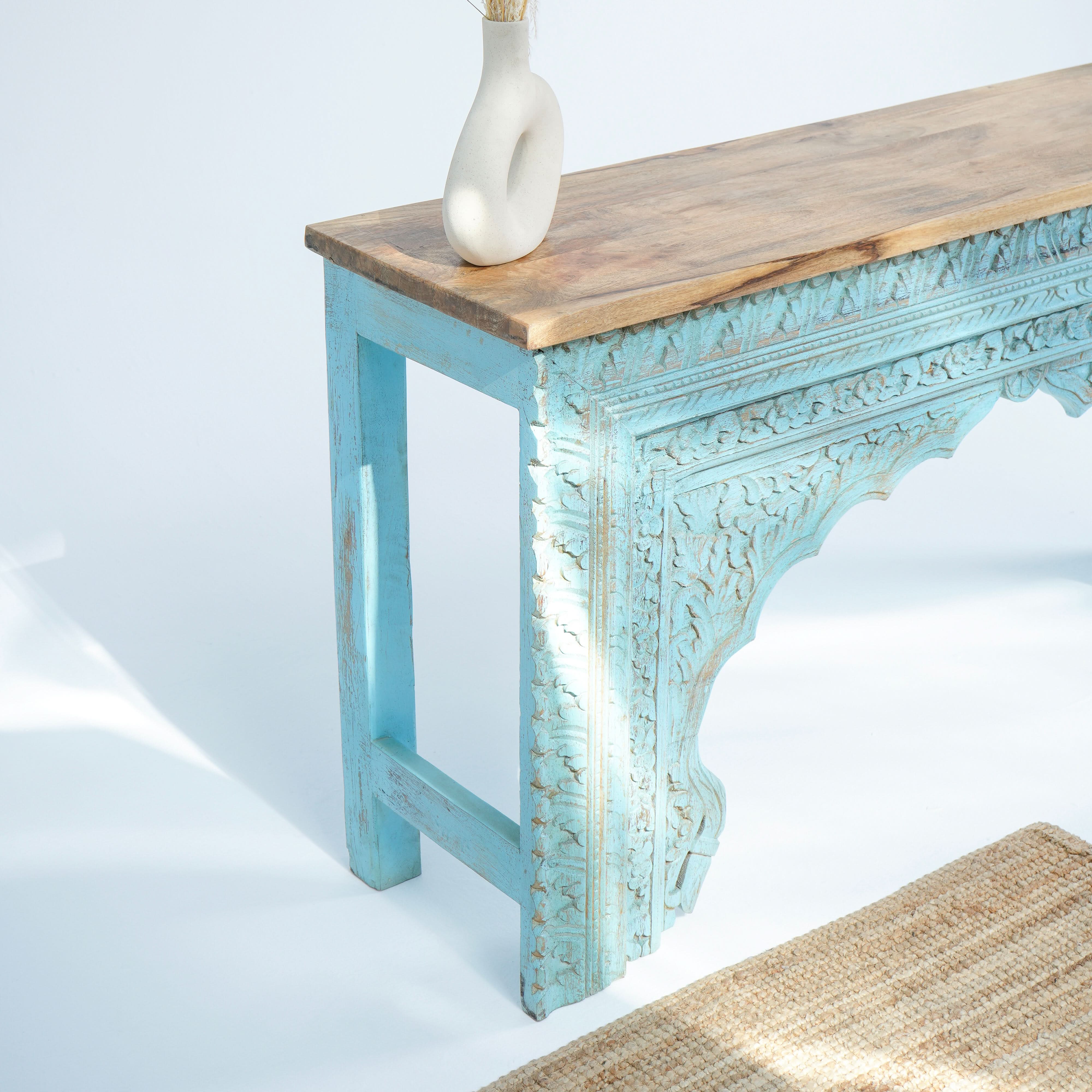 The Heritage Maple Console table - Art and craft furniture