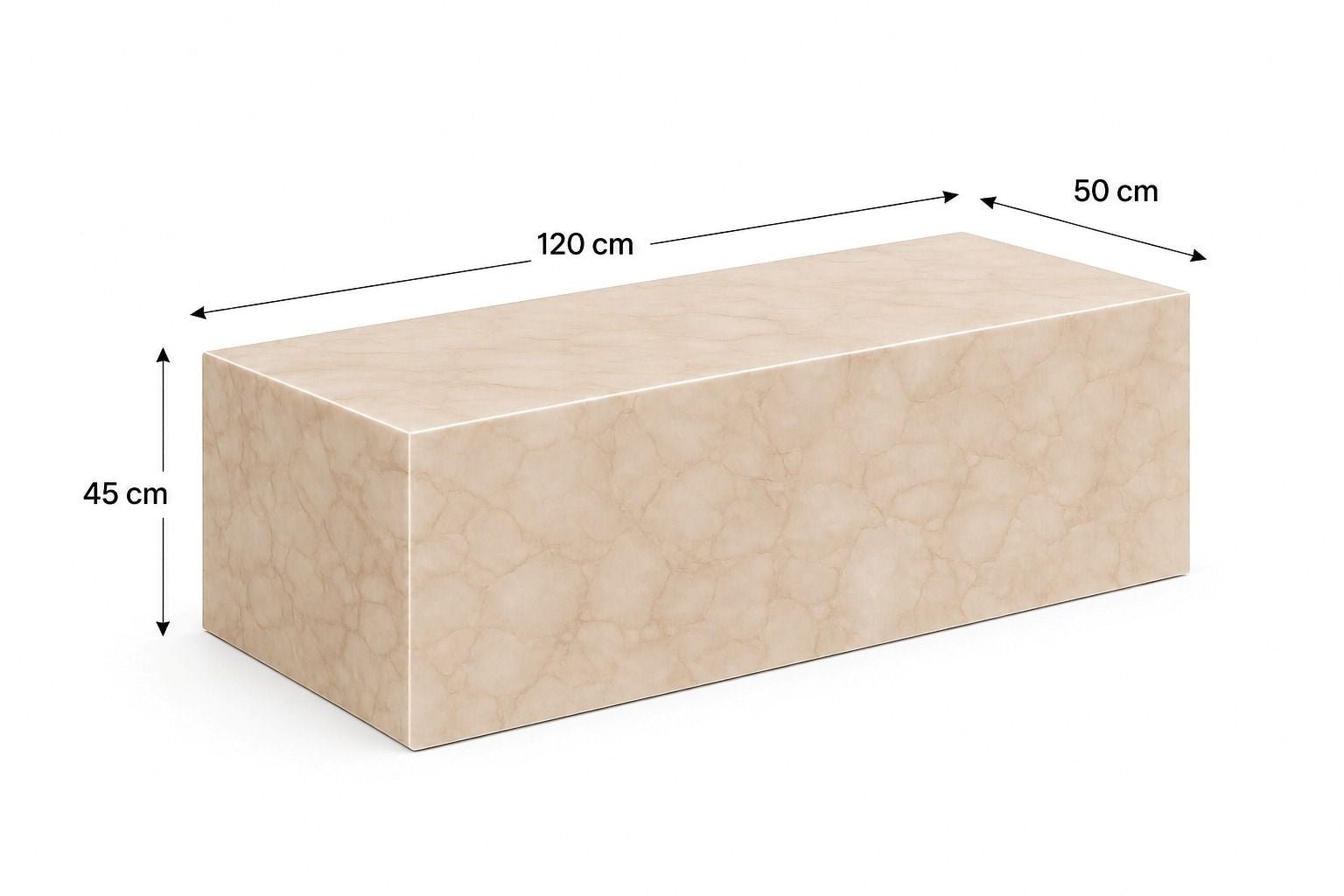 Crema Marble Spider Coffee Table - Art and craft furniture