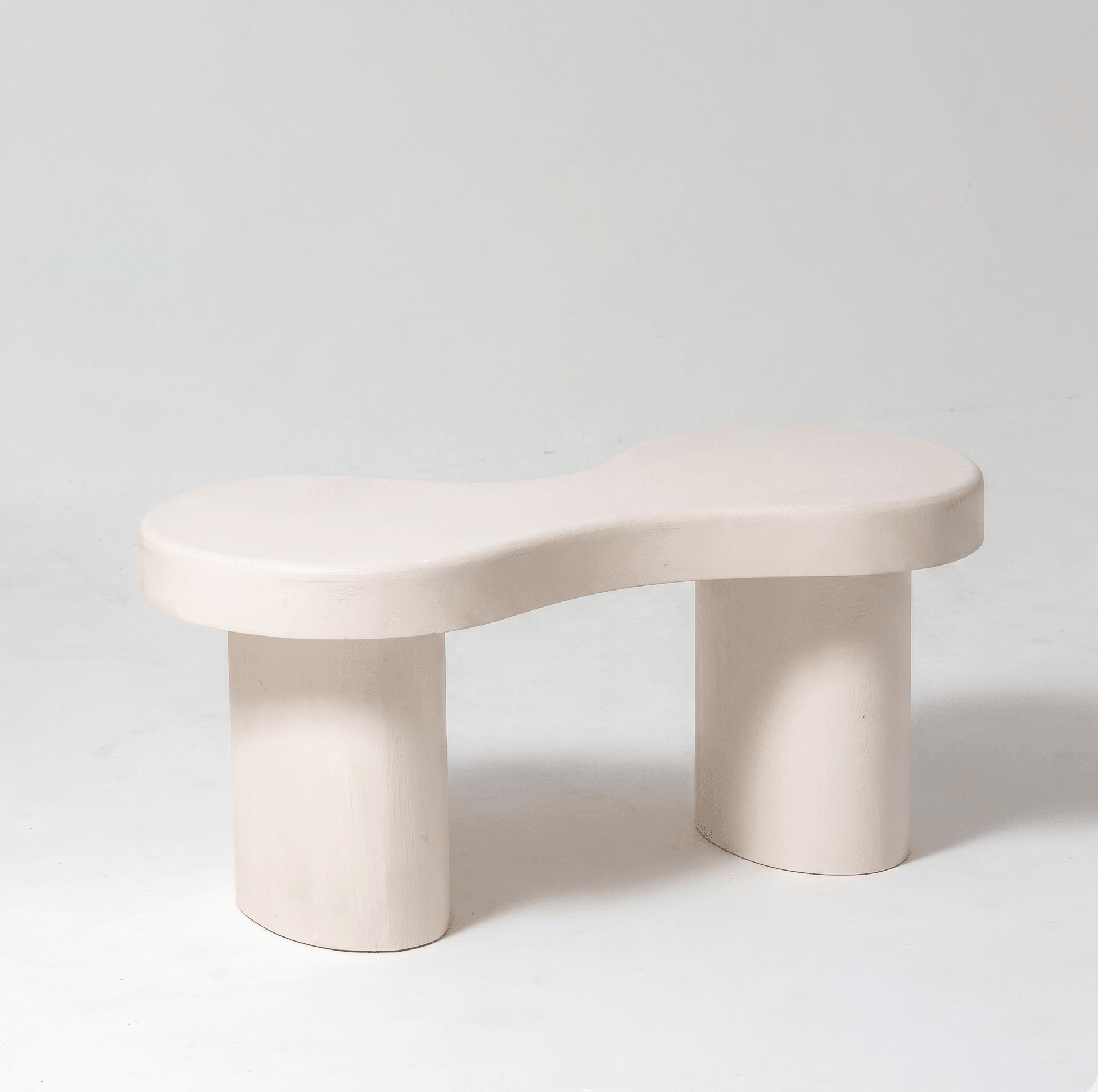DANISH-WHITE COFFEE TABLE ONE PIECE - Art and craft furniture