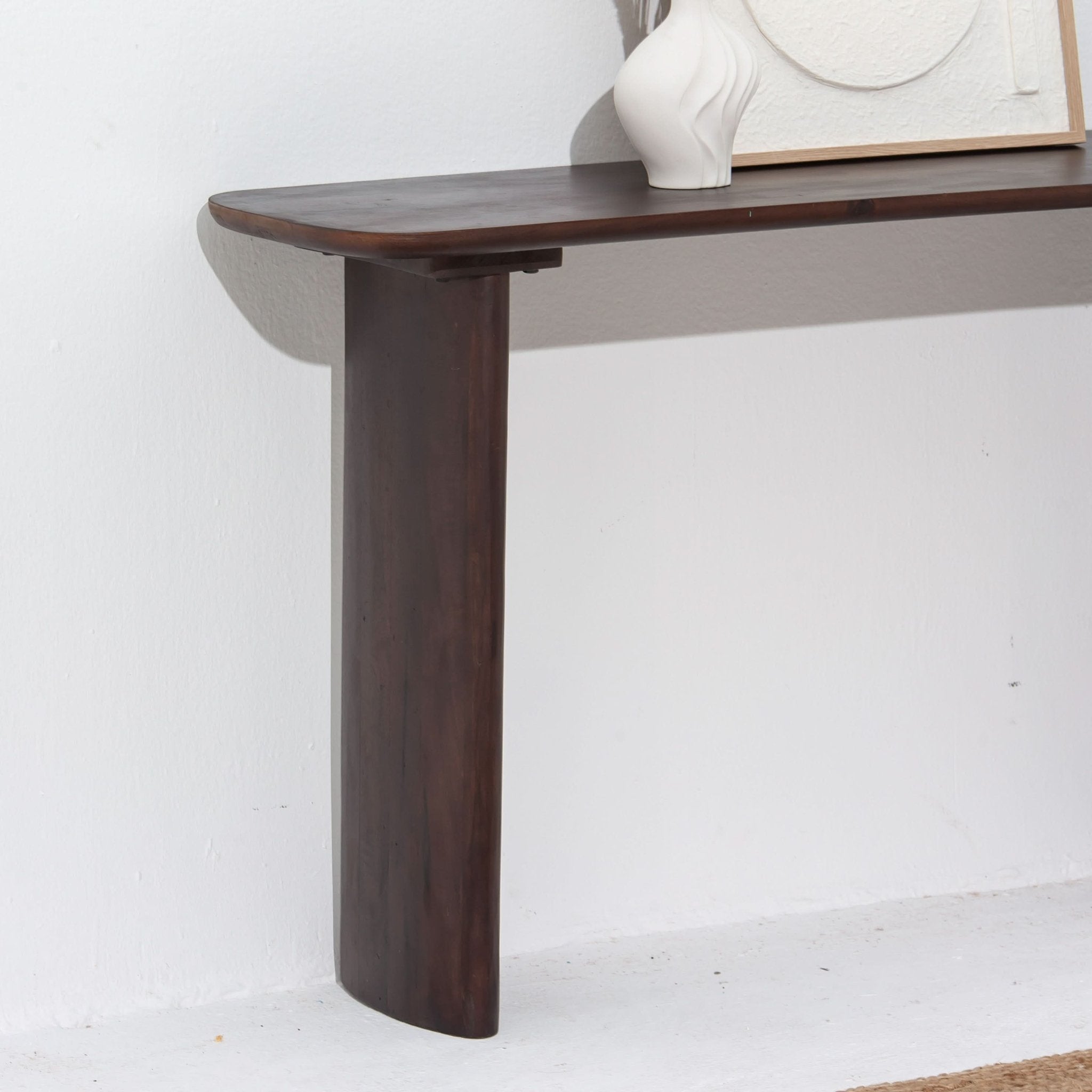 DANISH WOODEN CONSOLE TABLE - Art and craft furniture
