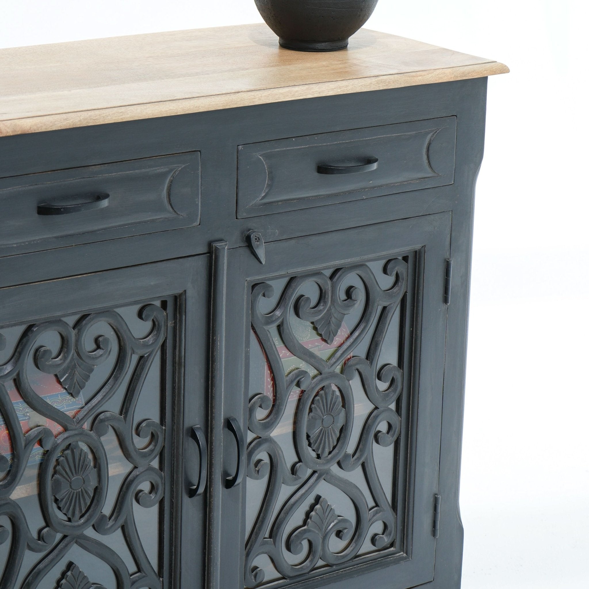 ELEGANCE GLASS DOOR SIDEBOARD - Art and craft furniture