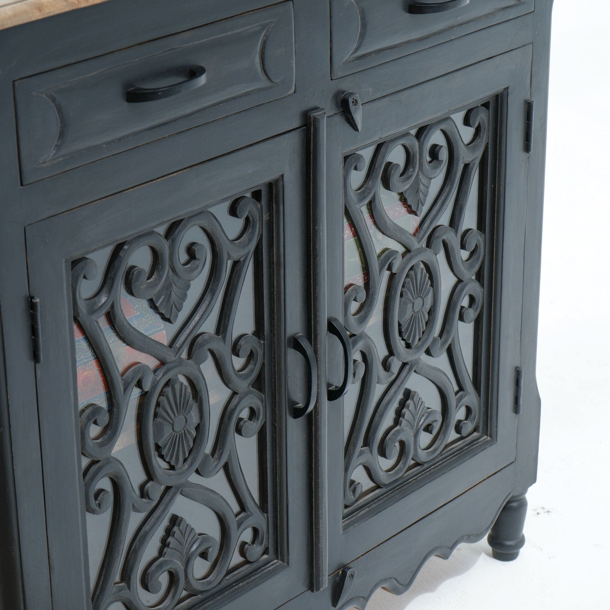 ELEGANCE GLASS DOOR SIDEBOARD - Art and craft furniture