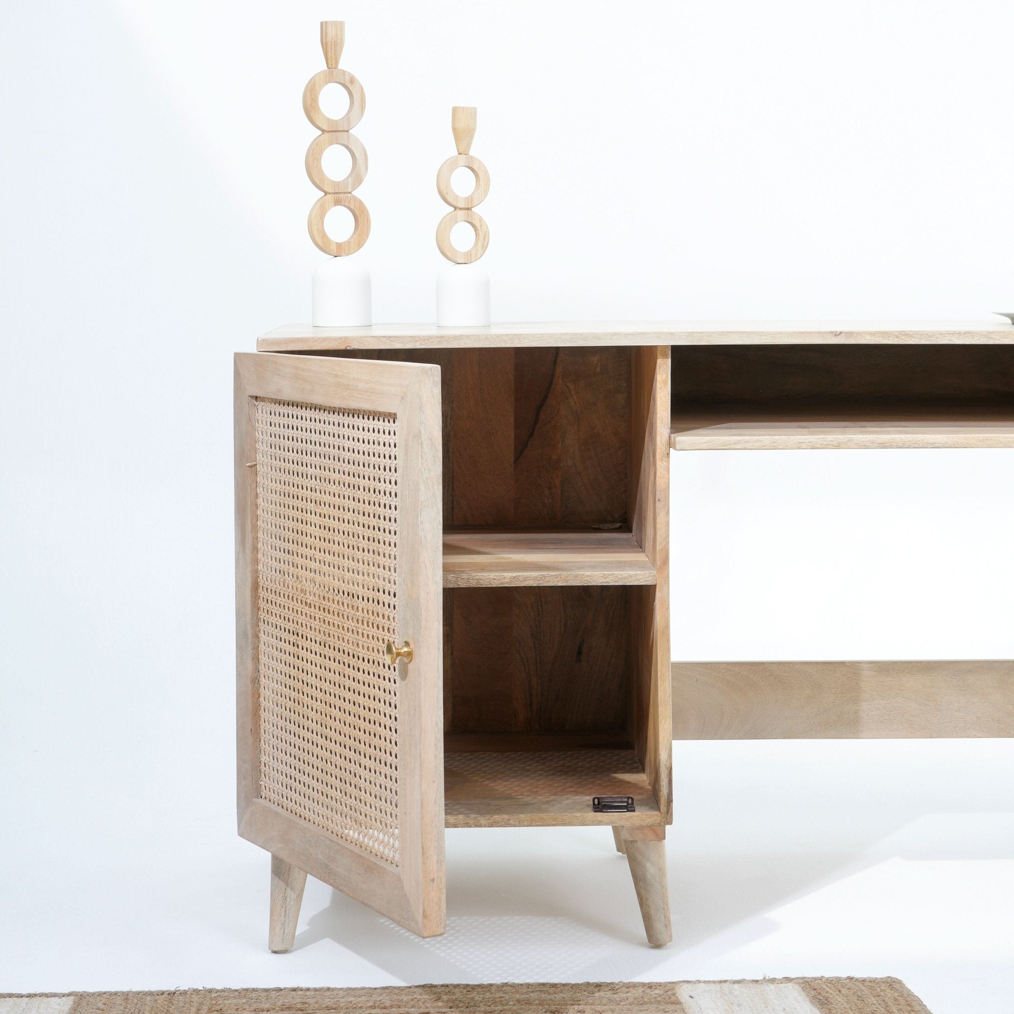 ELEVATE CANE STUDY DESK - Art and craft furniture