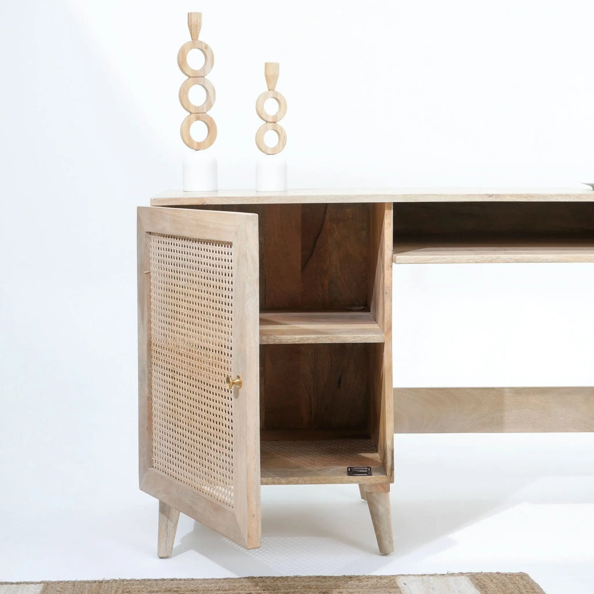 Elevate Cane Study Desk - Art and craft furniture