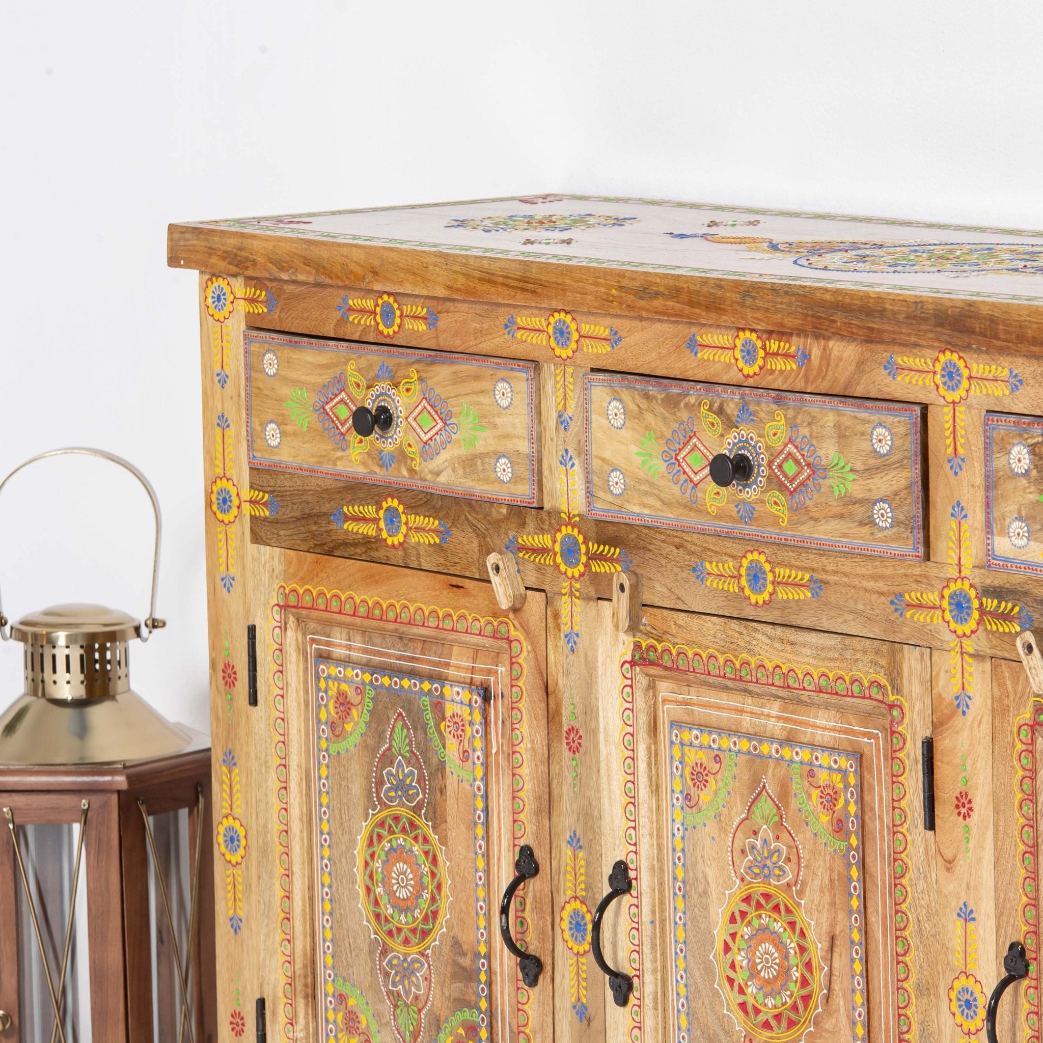 ELMORA PAINTING WOODEN SIDEBOARD - Art and craft furniture