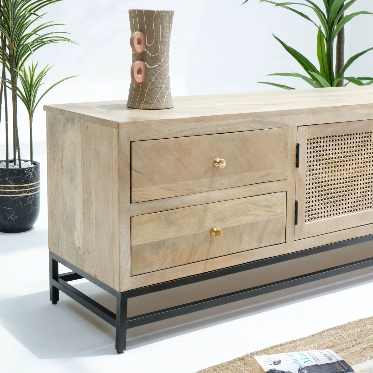 Elysian Rattan TV Stand - Art and craft furniture