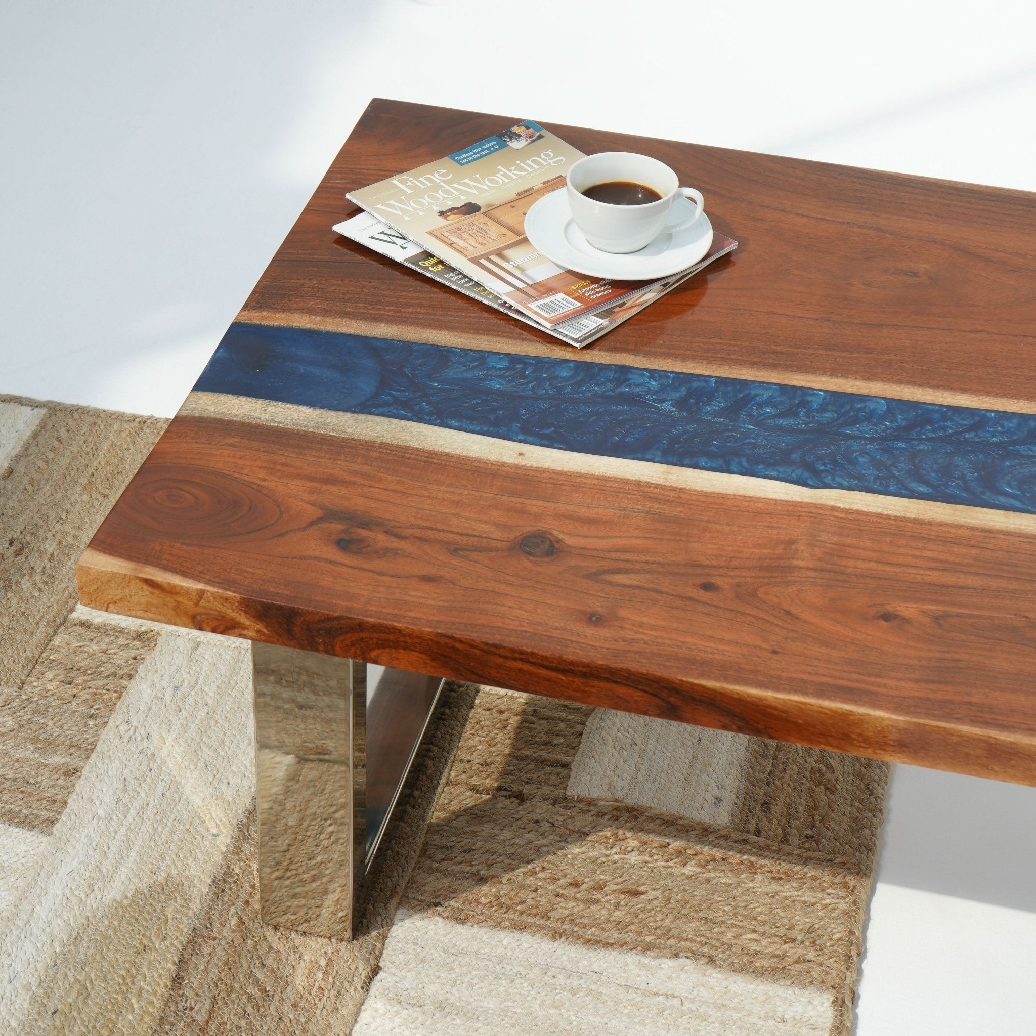 ENSEBLE EPOXY COFFEE TABLE - Art and craft furniture
