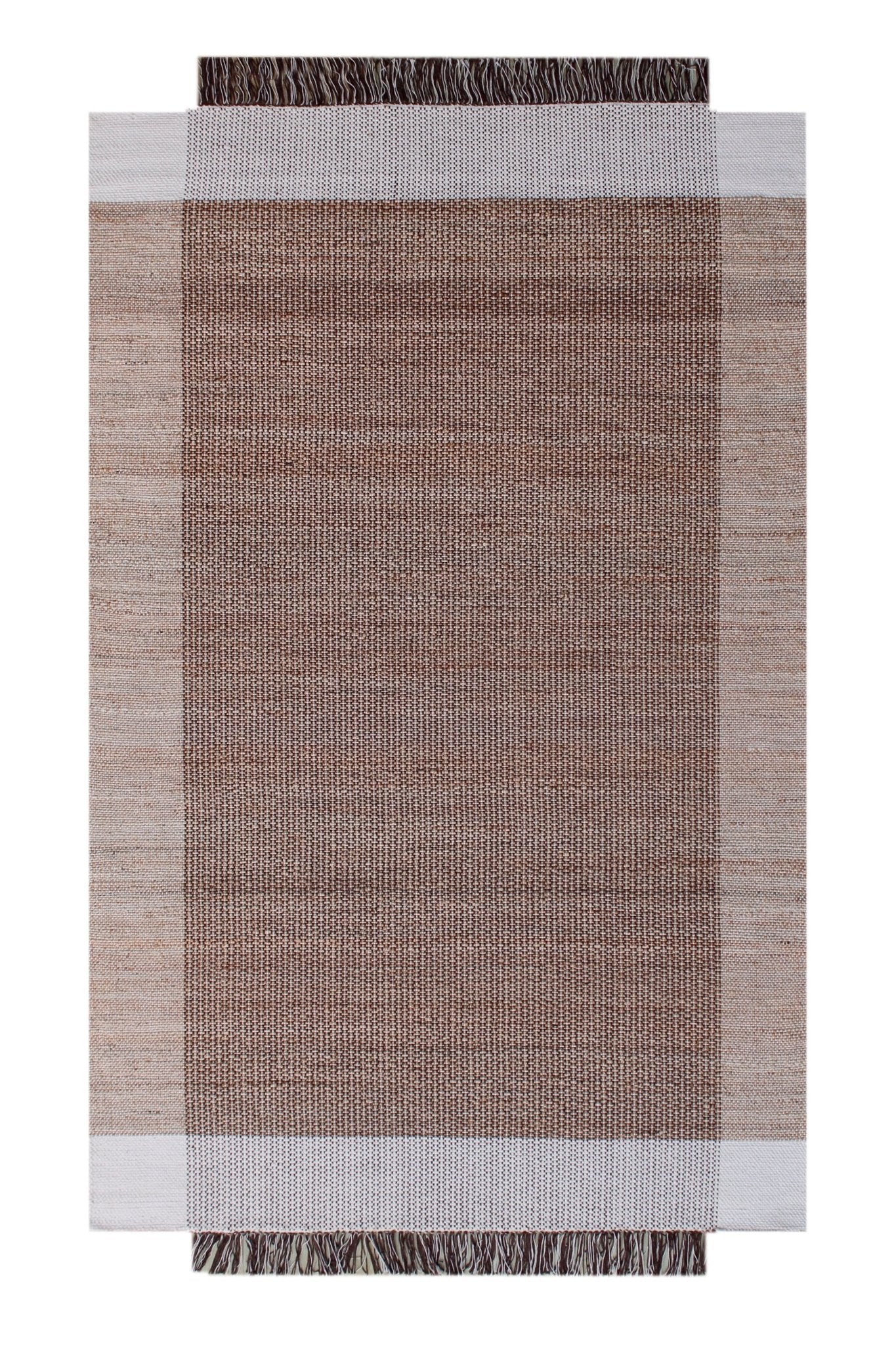 ESTARIO HAND WOVEN JUTE &COTTEN CARPET - Art and craft furniture