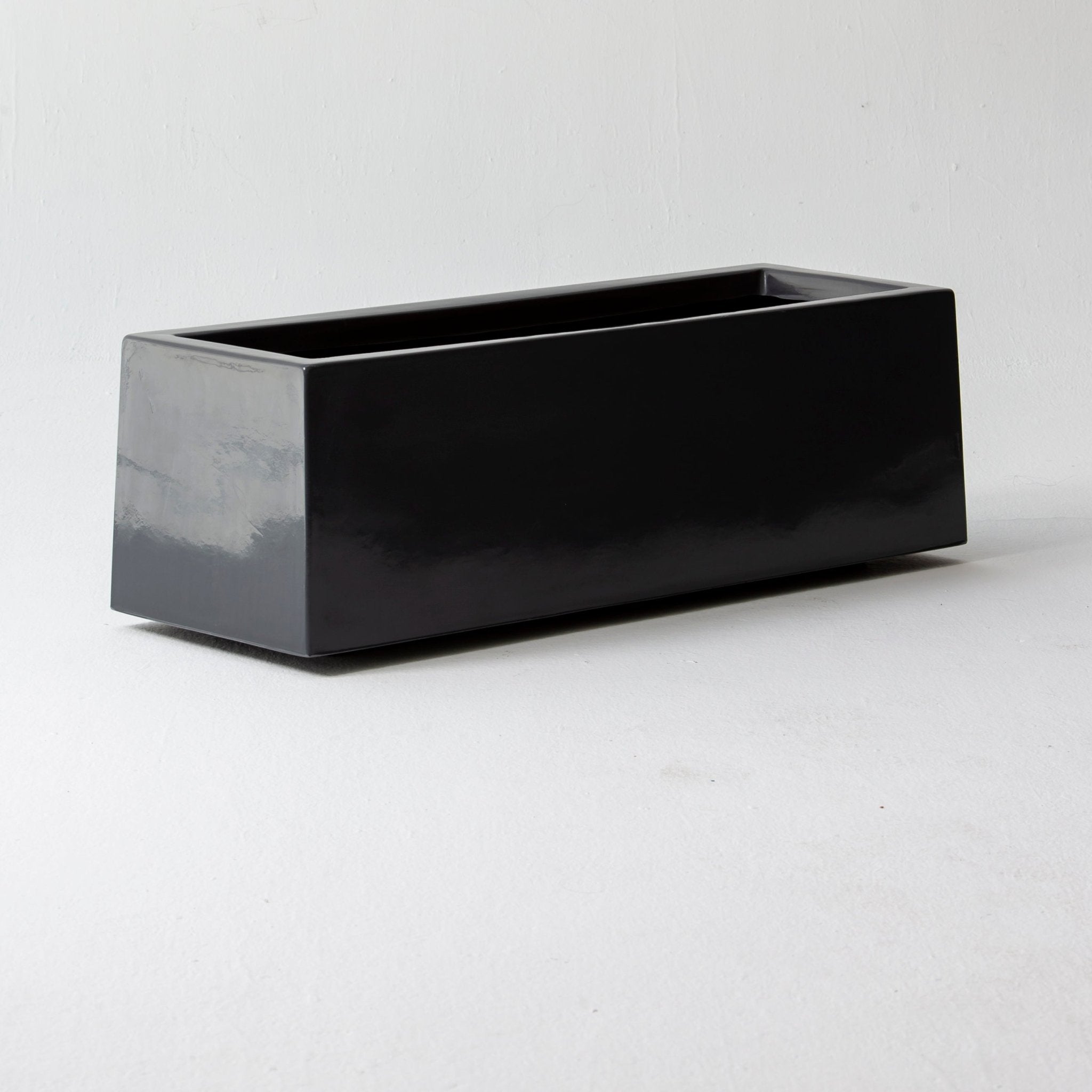 FLORA BLACK RECTANGLE SMALL PLANTER - Art and craft furniture