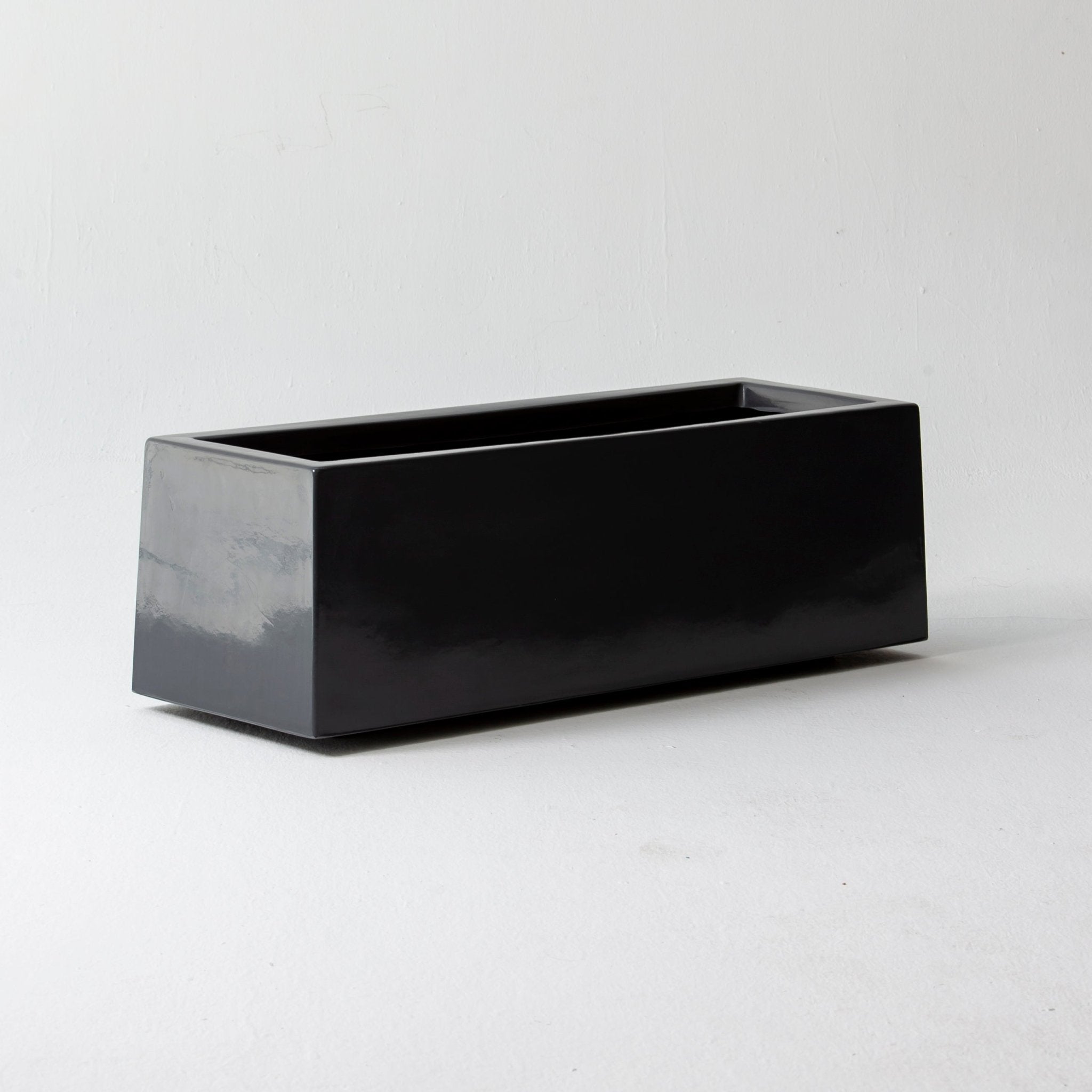 FLORA BLACK RECTANGLE SMALL PLANTER - Art and craft furniture