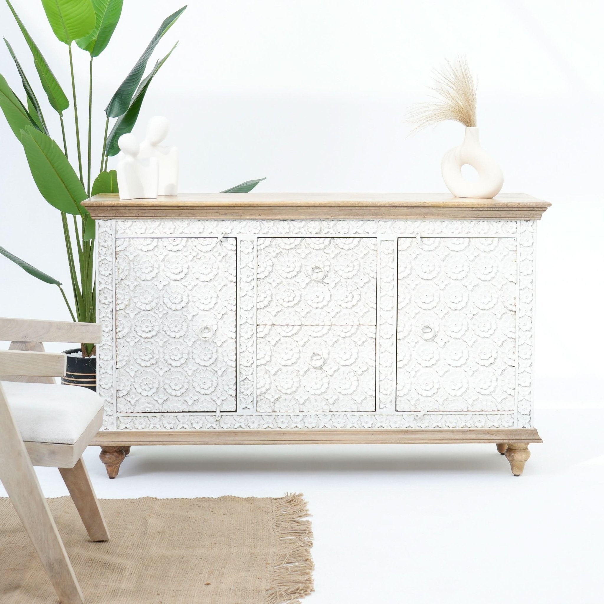 FLORIX TWO DOOR TWO DRAWER SIDEBOARD - Art and craft furniture