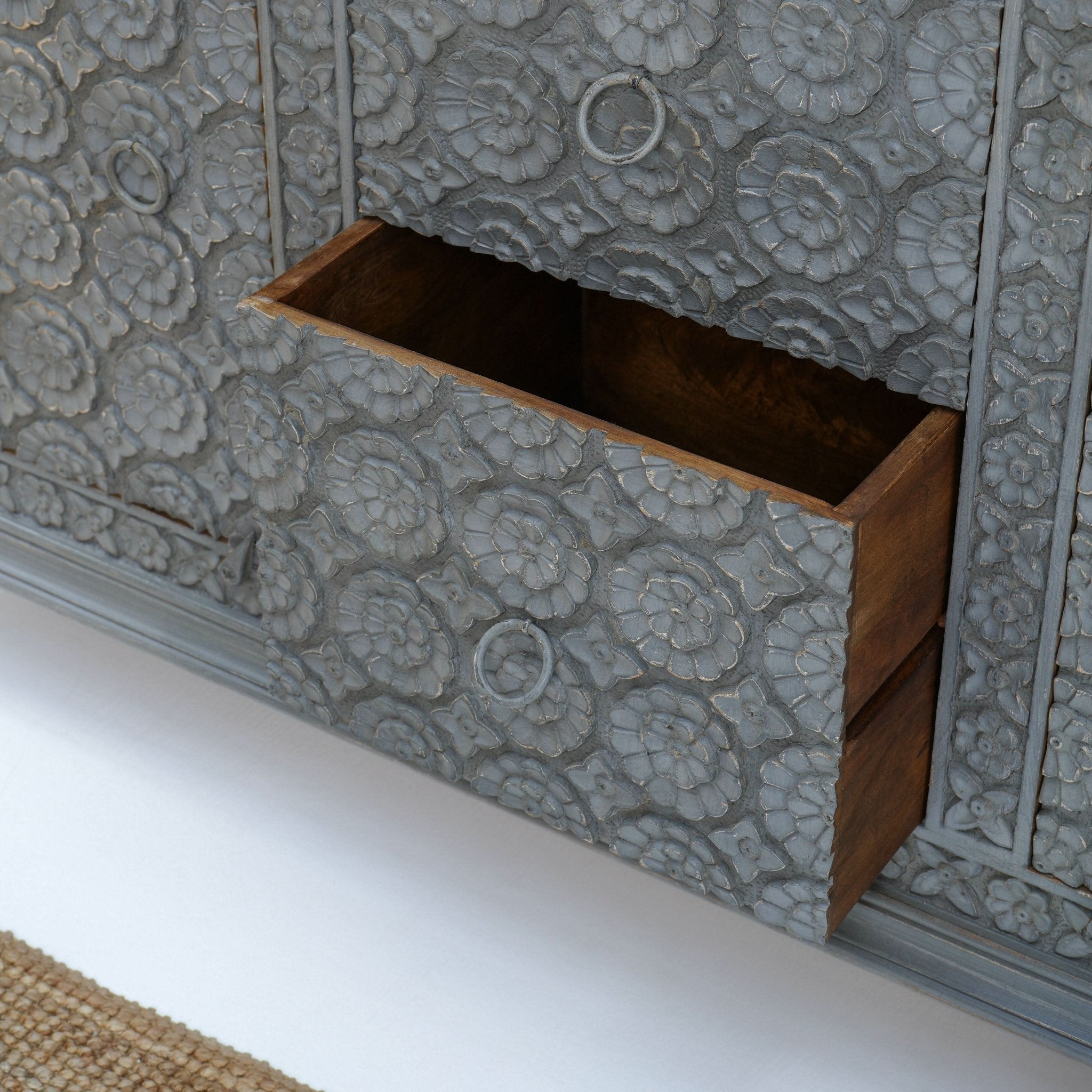 FLORIX TWO DOOR TWO DRAWER SIDEBOARD - Art and craft furniture
