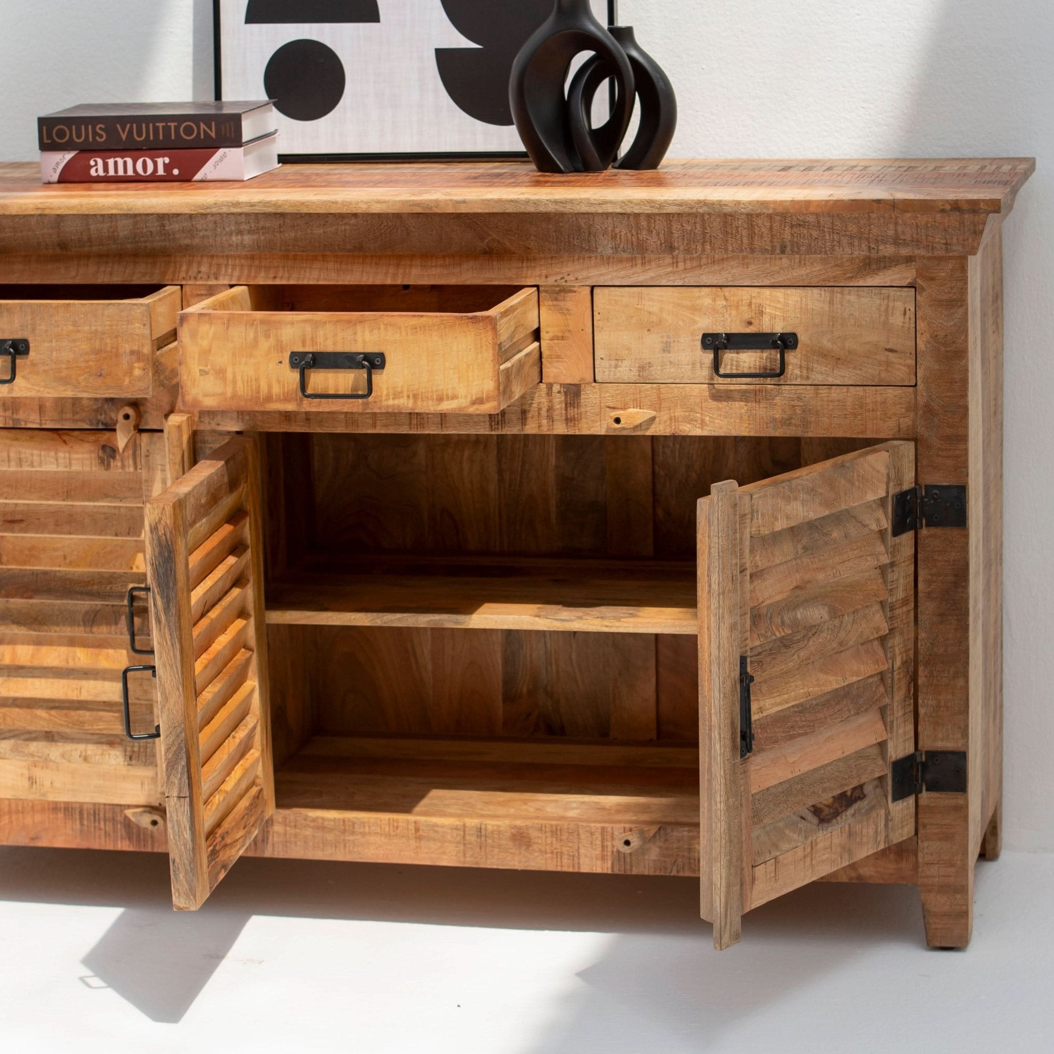 GLENMORE THREE DOOR AND DRAWER SIDEBOARD - Art and craft furniture