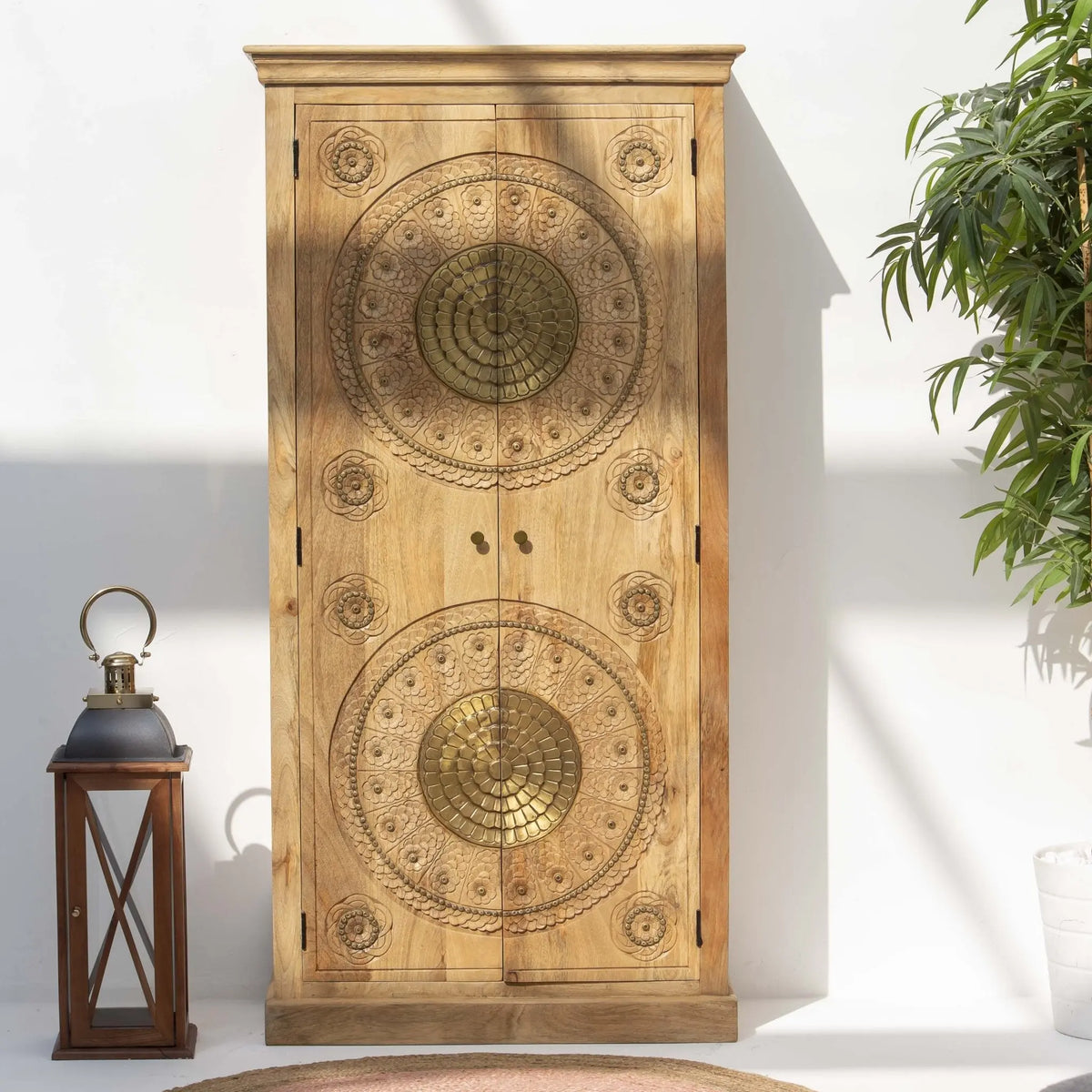 Gold Coat Wooden Cabinet - Art and craft furniture