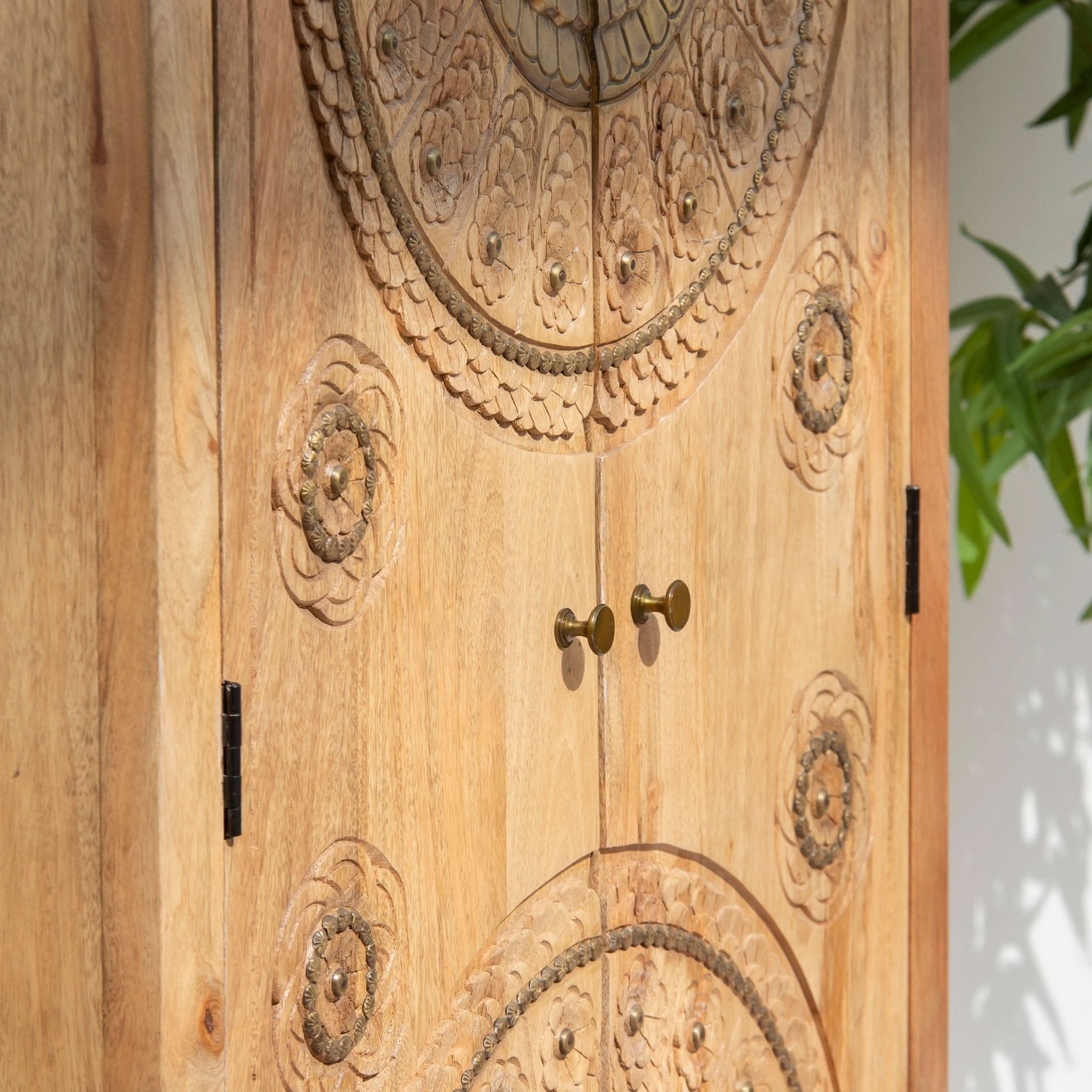 GOLD COAT WOODEN CABINET - Art and craft furniture