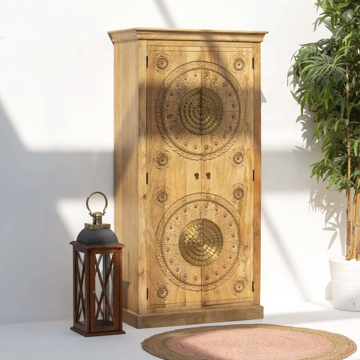 Gold Coat Wooden Cabinet - Art and craft furniture