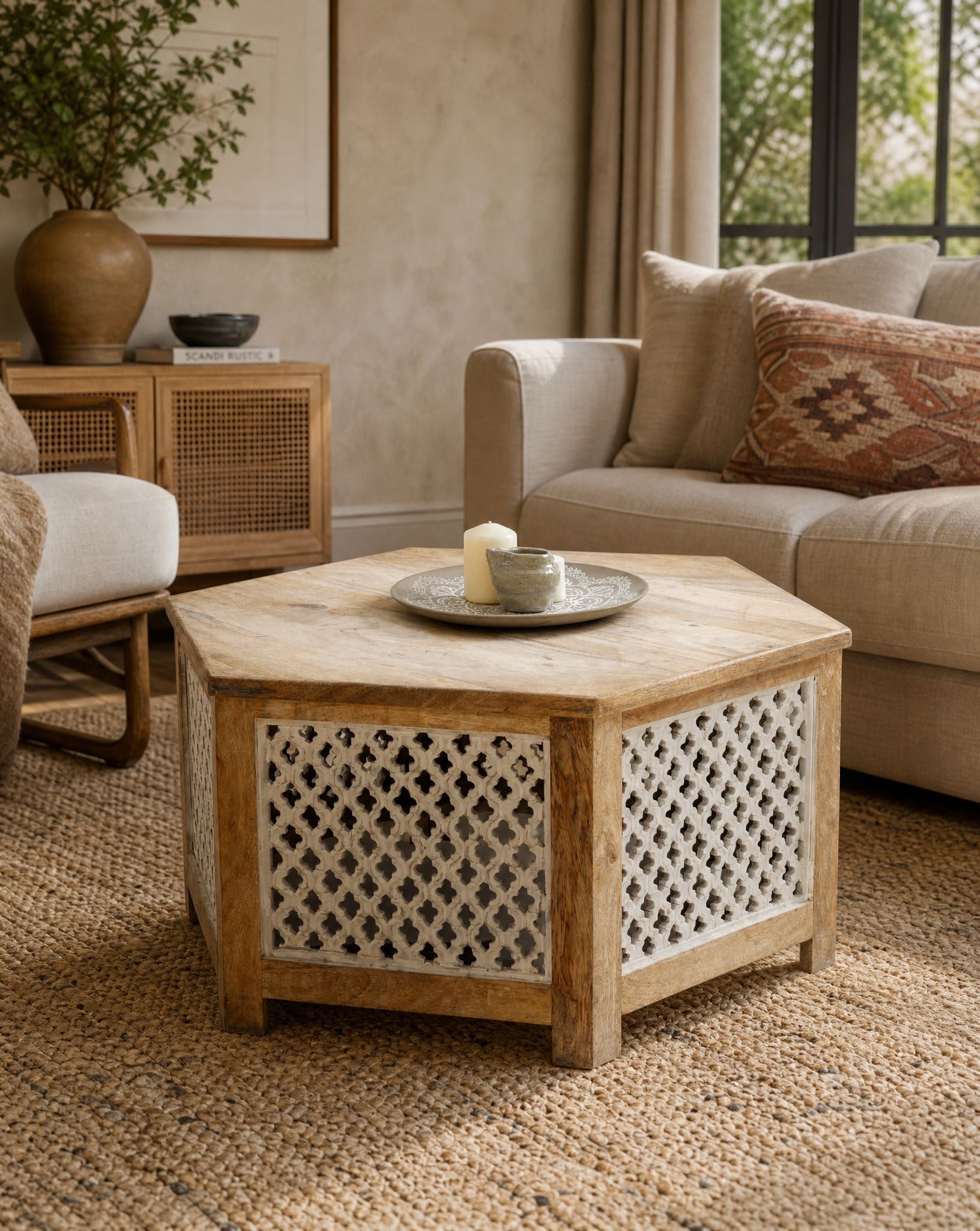 Grain Wooden Coffee Table - Art and craft furniture
