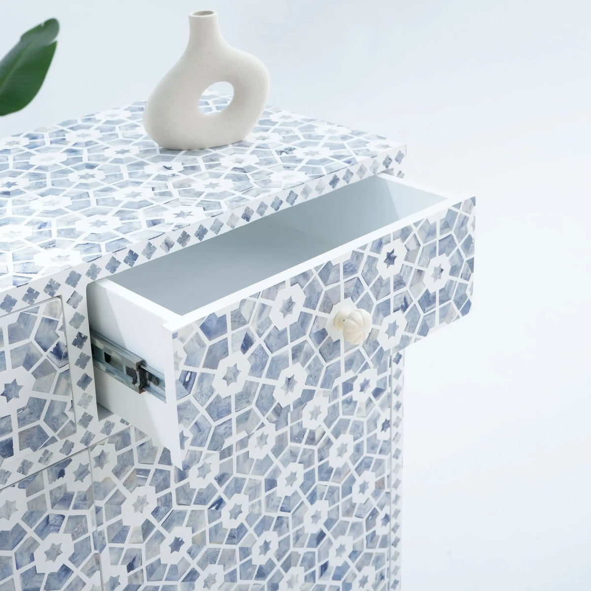 Inlay Two Drawer Sideboard - Art and craft furniture
