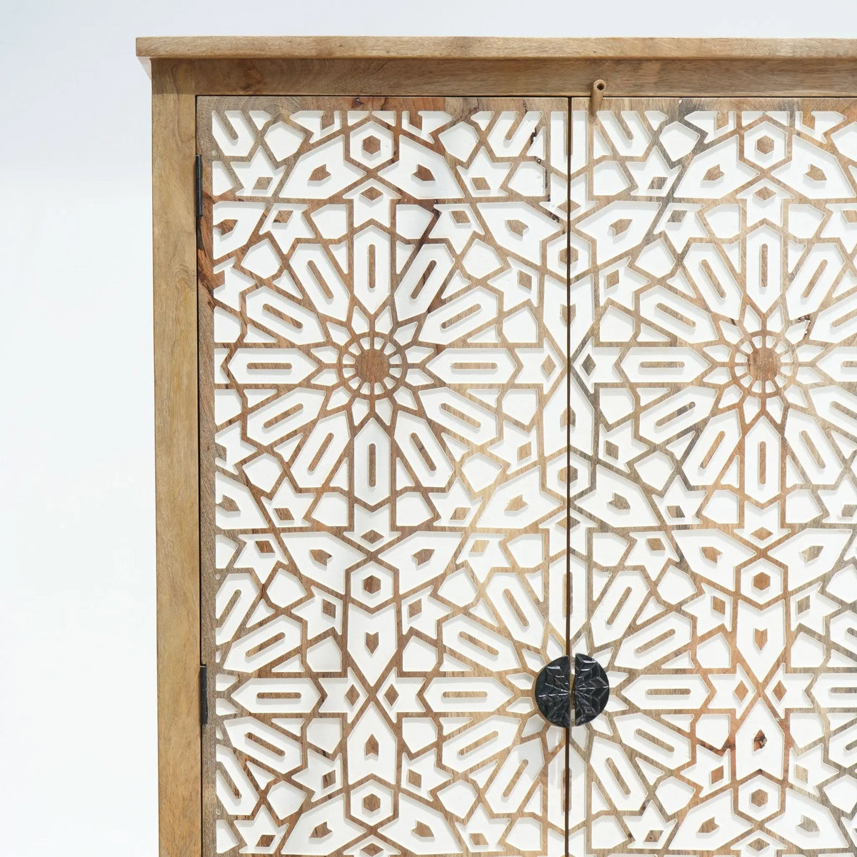 Ivory Wooden Cabinet - Art and craft furniture