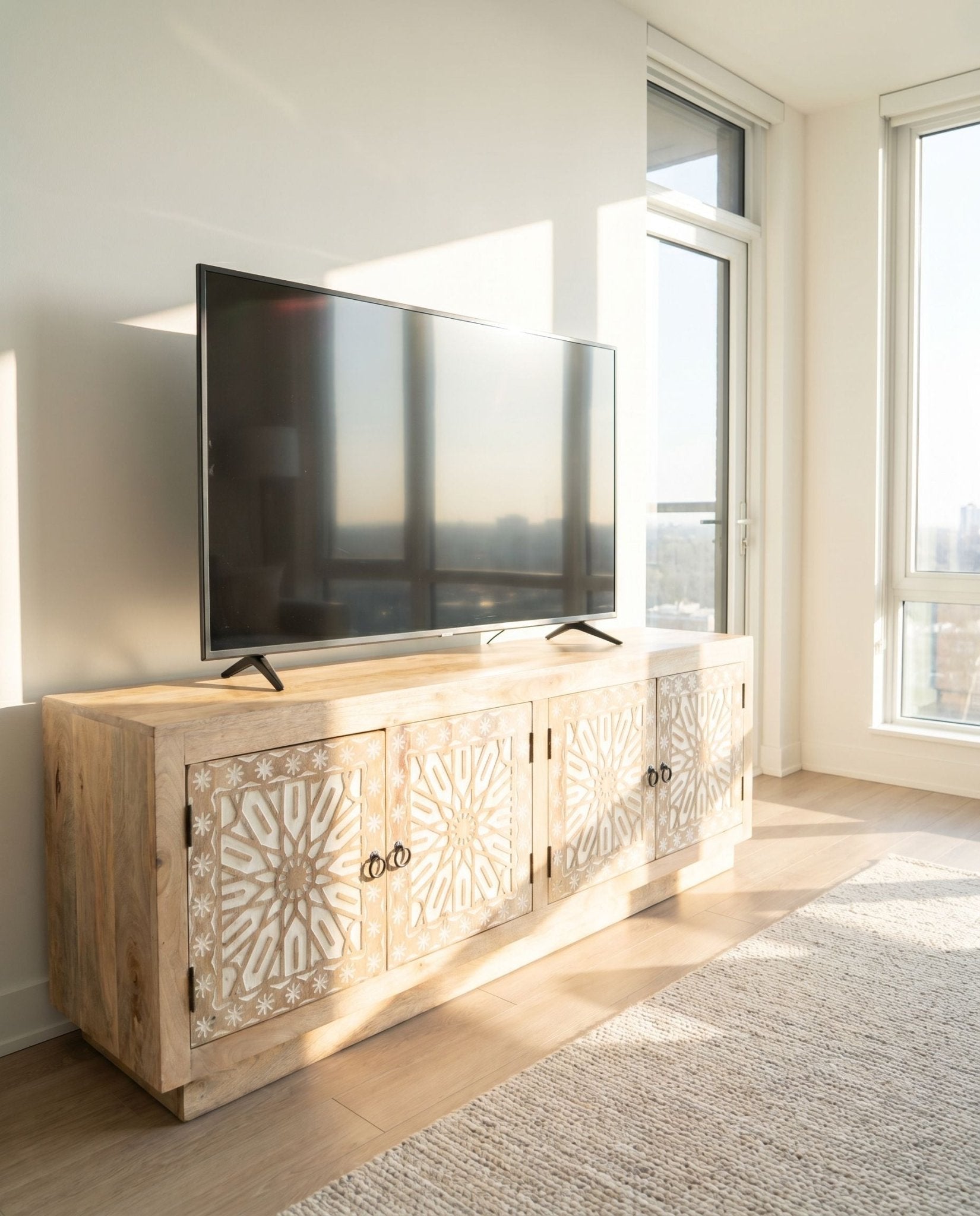 Ivory Design TV Stand - Art and craft furniture