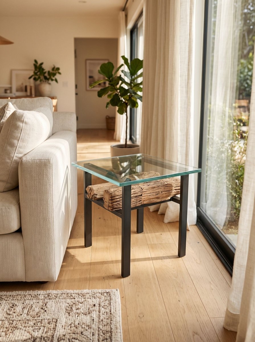 Kairo Railway Wood and Iron Table - Art and craft furniture