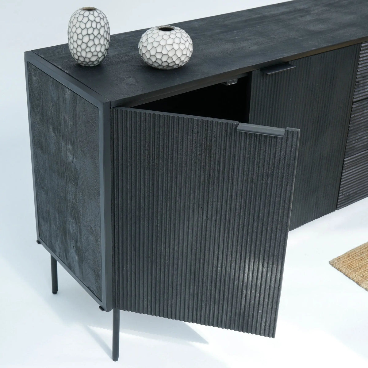 Linwood Iron Three Door Sideboard - Art and craft furniture