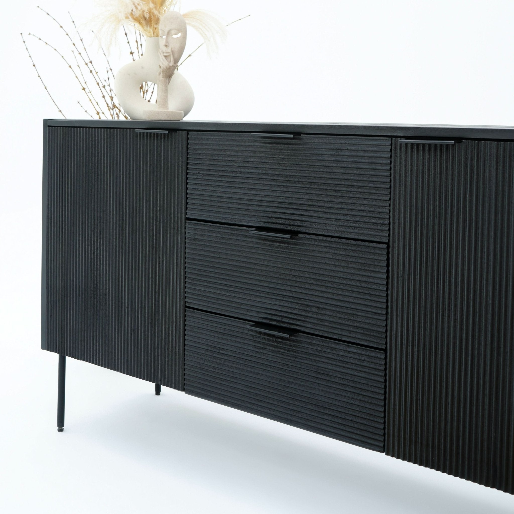 LINWOOD TWO DOOR THREE DRAWER SIDEBOARD - Art and craft furniture
