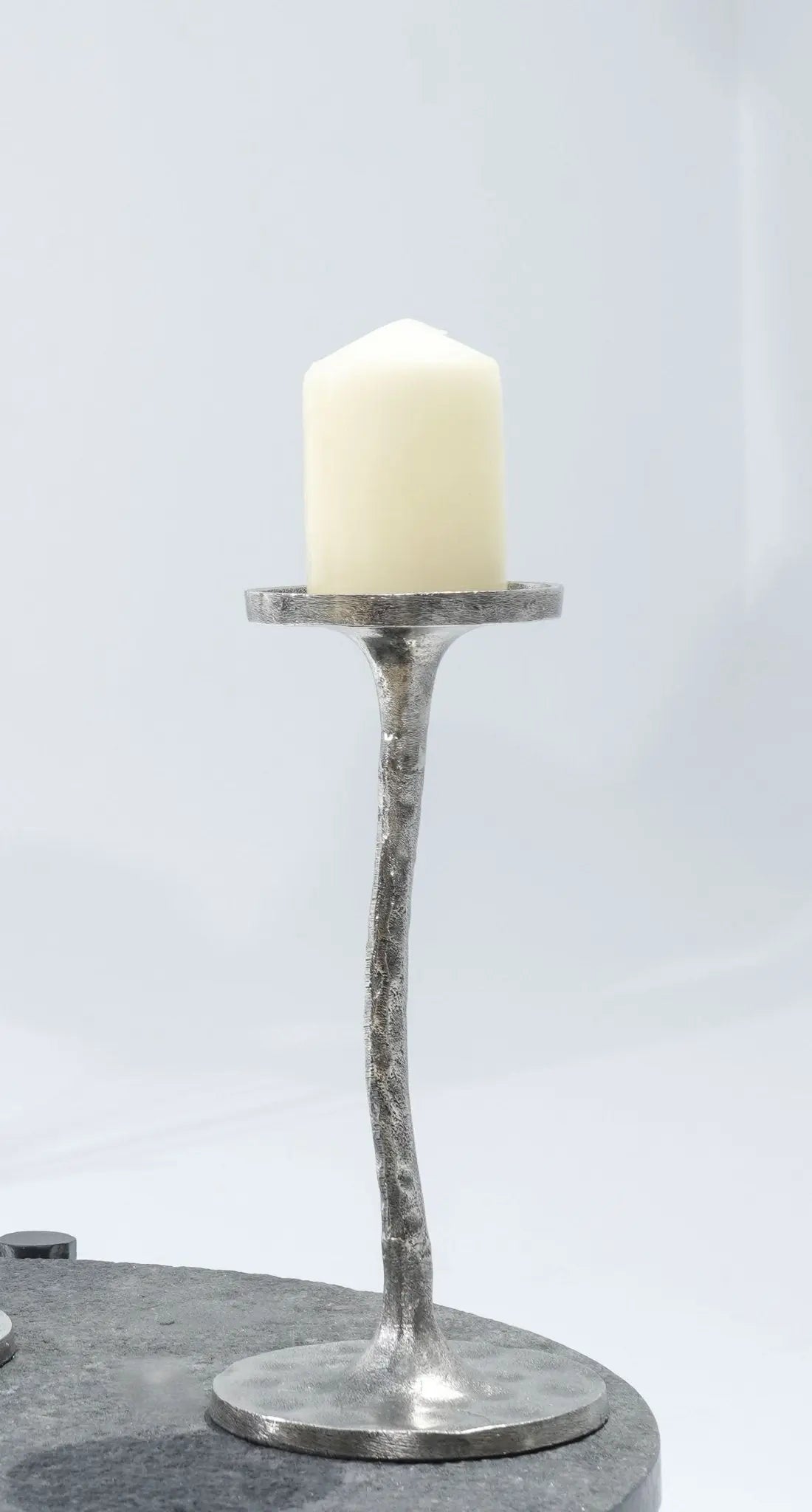 Luminous Grace Small Pillar Holder - Art and craft furniture