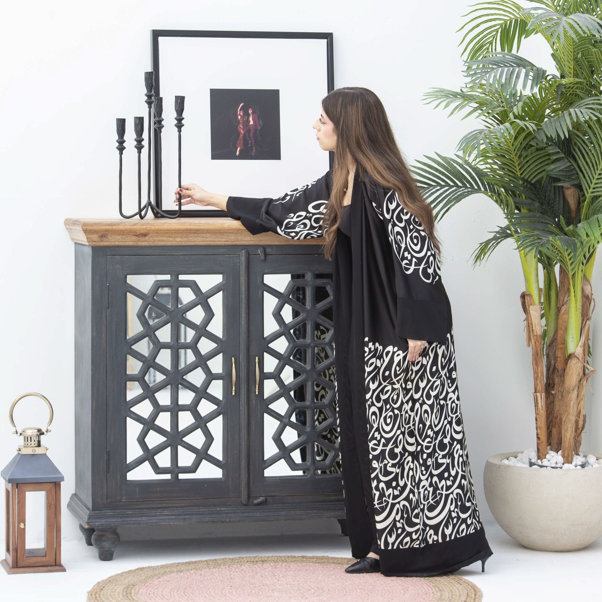 LUSTRE TWO GLASS DOOR SIDEBOARD - Art and craft furniture