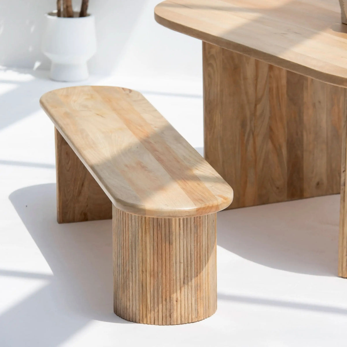 Luwin Lining Leg Bench - Art and craft furniture