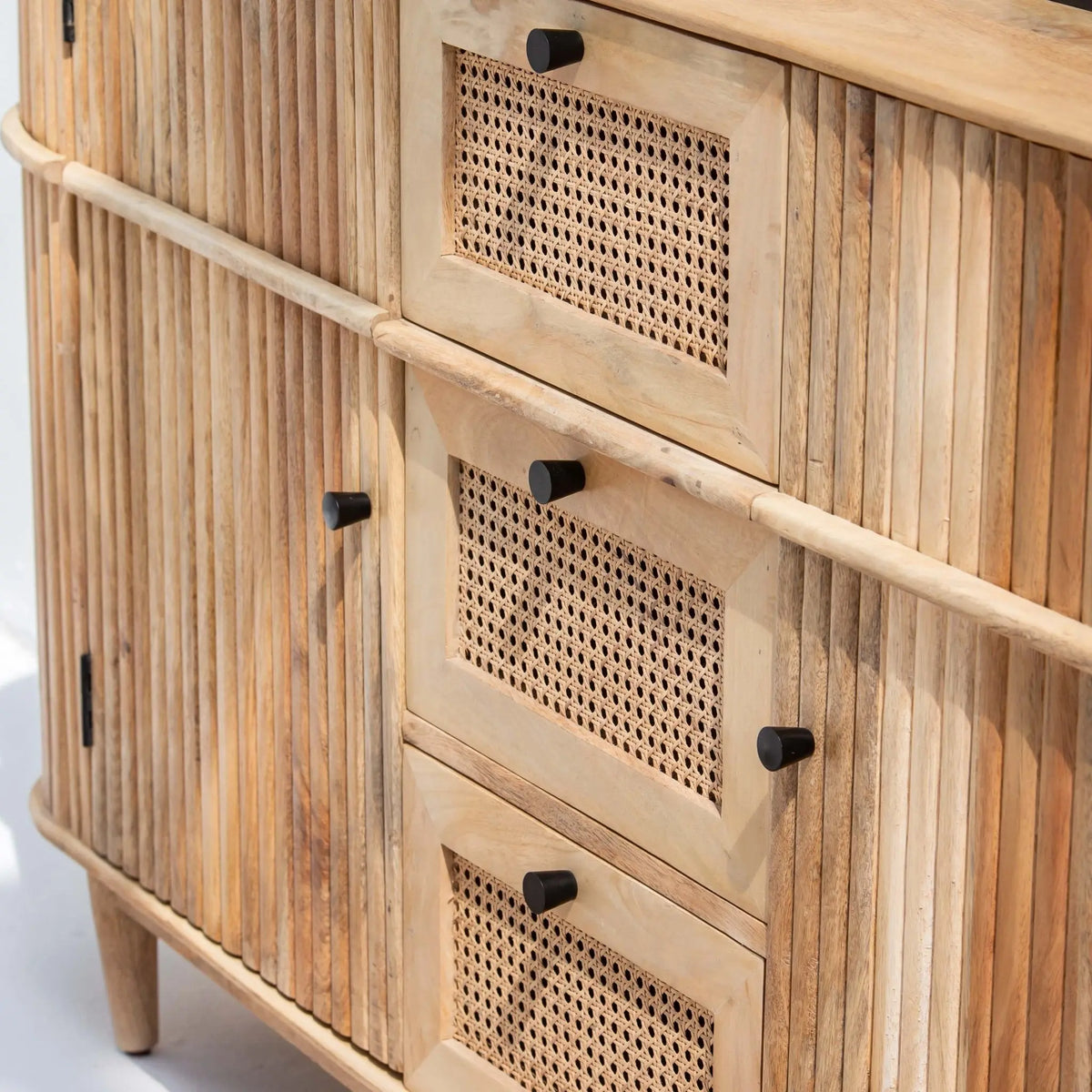 LUWIN LINING THREE DRAWER TWO DOOR WOODEN SIDEBOARD - Art and craft furniture