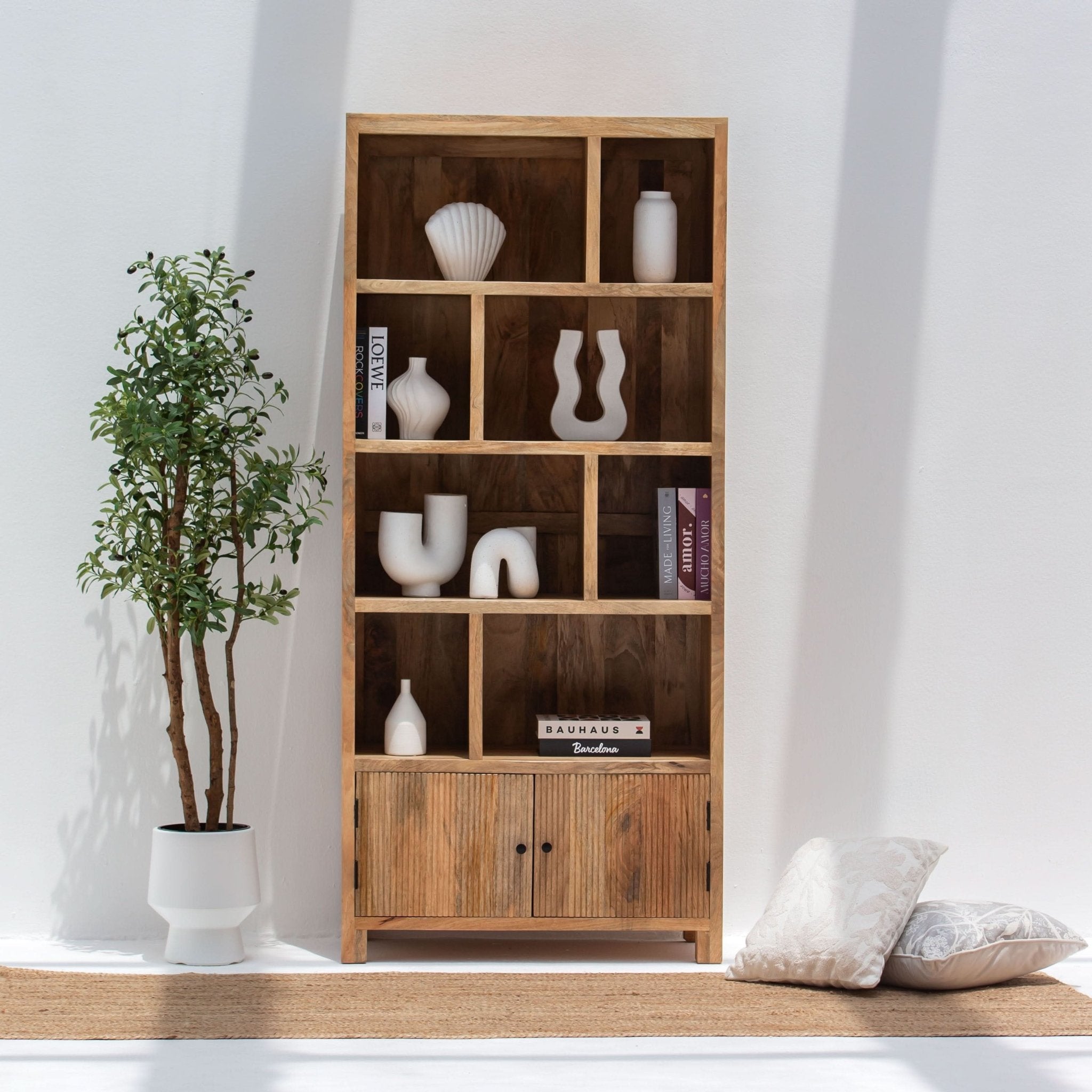 LUWIN LINING WOODEN BOOKSHELF - Art and craft furniture