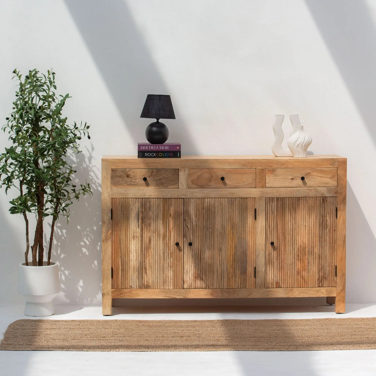 Luwin Linning Three Door & Drawer Sideboard - Art and craft furniture