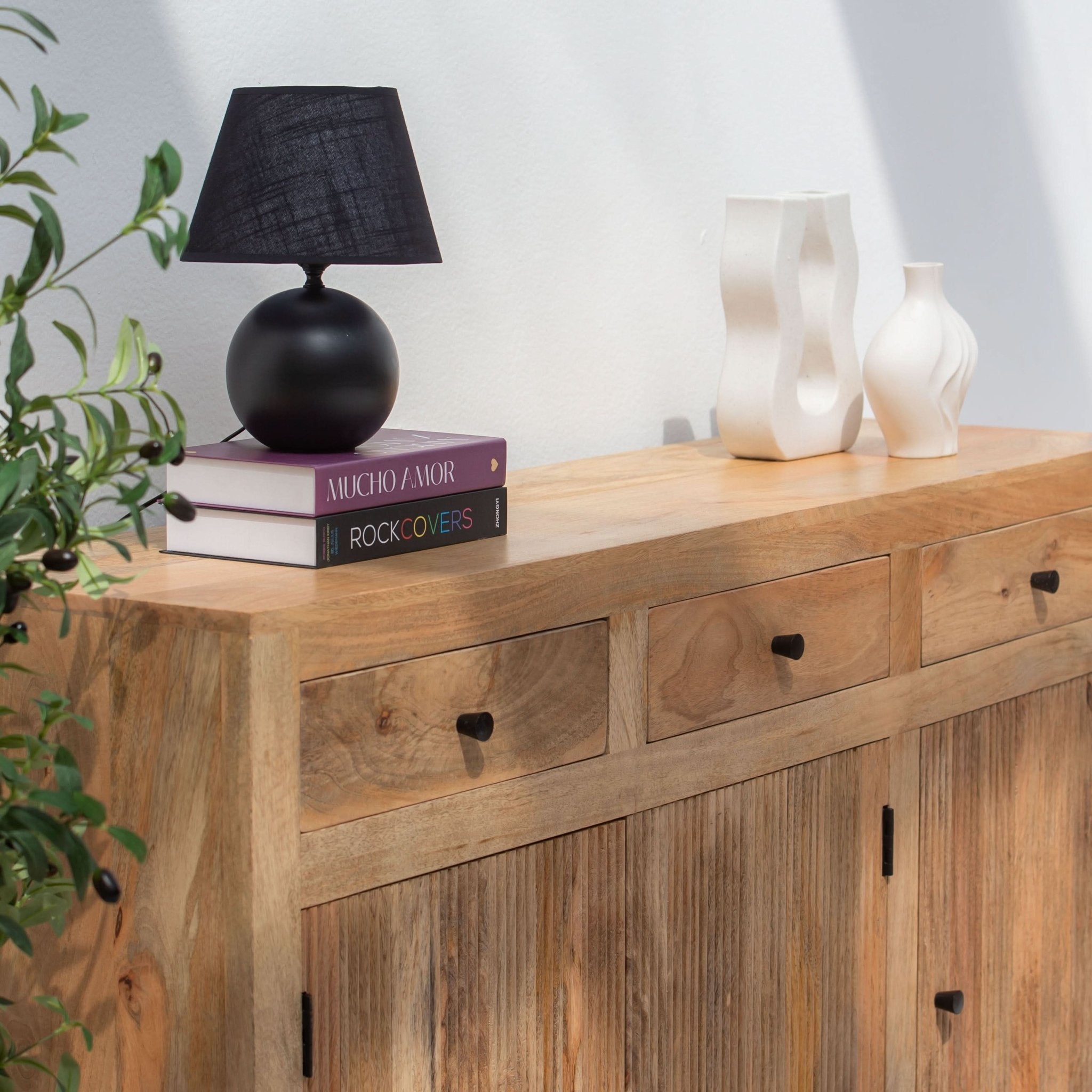 LUWIN LINNING THREE DOOR & THREE DRAWER SIDEBOARD - Art and craft furniture
