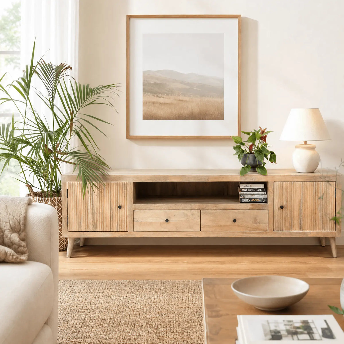 Luwin Linning TV Stand - Art and craft furniture